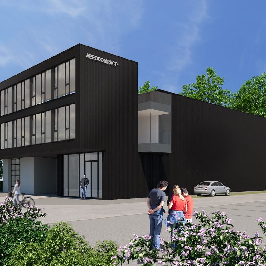 So wird der neue Firmenstammsitz von Aerocompact in Satteins aussehen.
