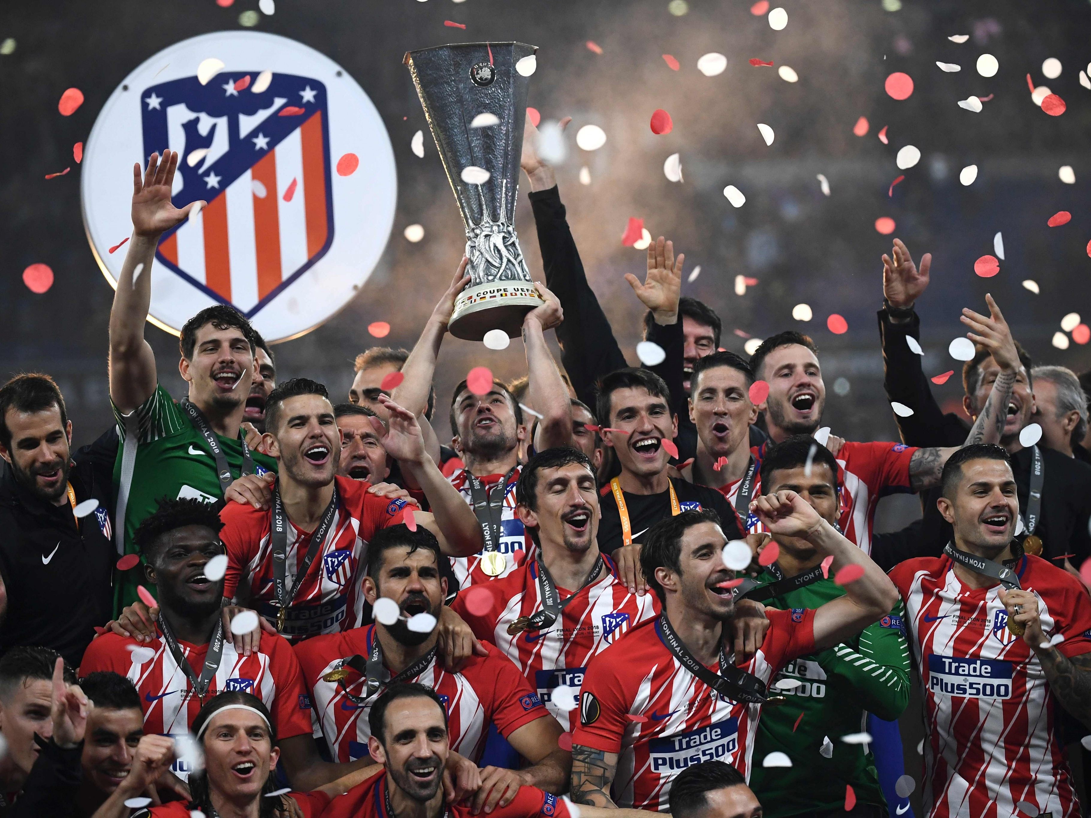 Atletico Madrid entschied das Europa League-Finale für sich. Atletico Madrid entschied das Europa League-Finale für sich.