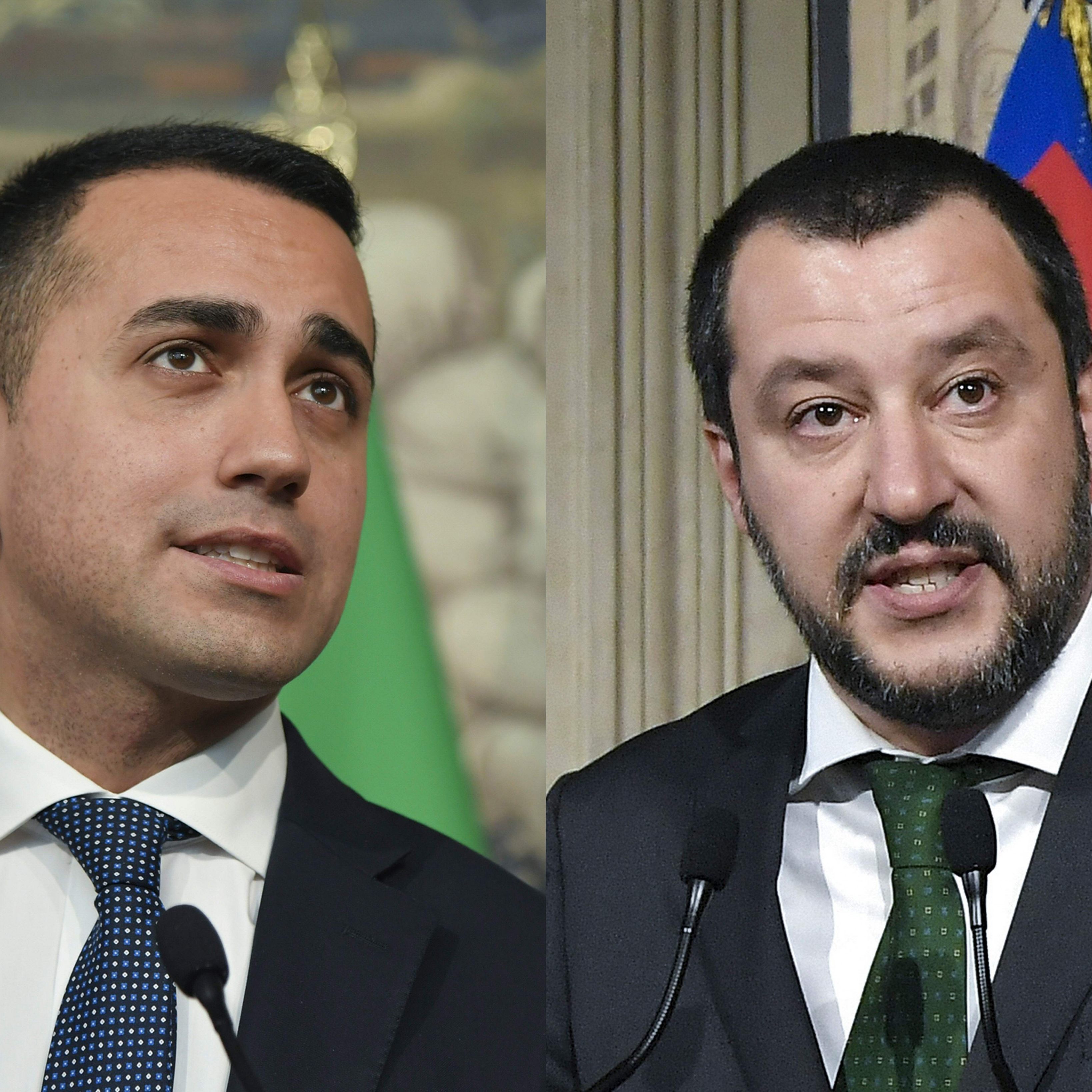 Duo Infernale? Fünf-Sterne-Chef Luigi Di Maio (links) und Matteo Salvini von der Lega lassen derzeit die Märkte zittern.