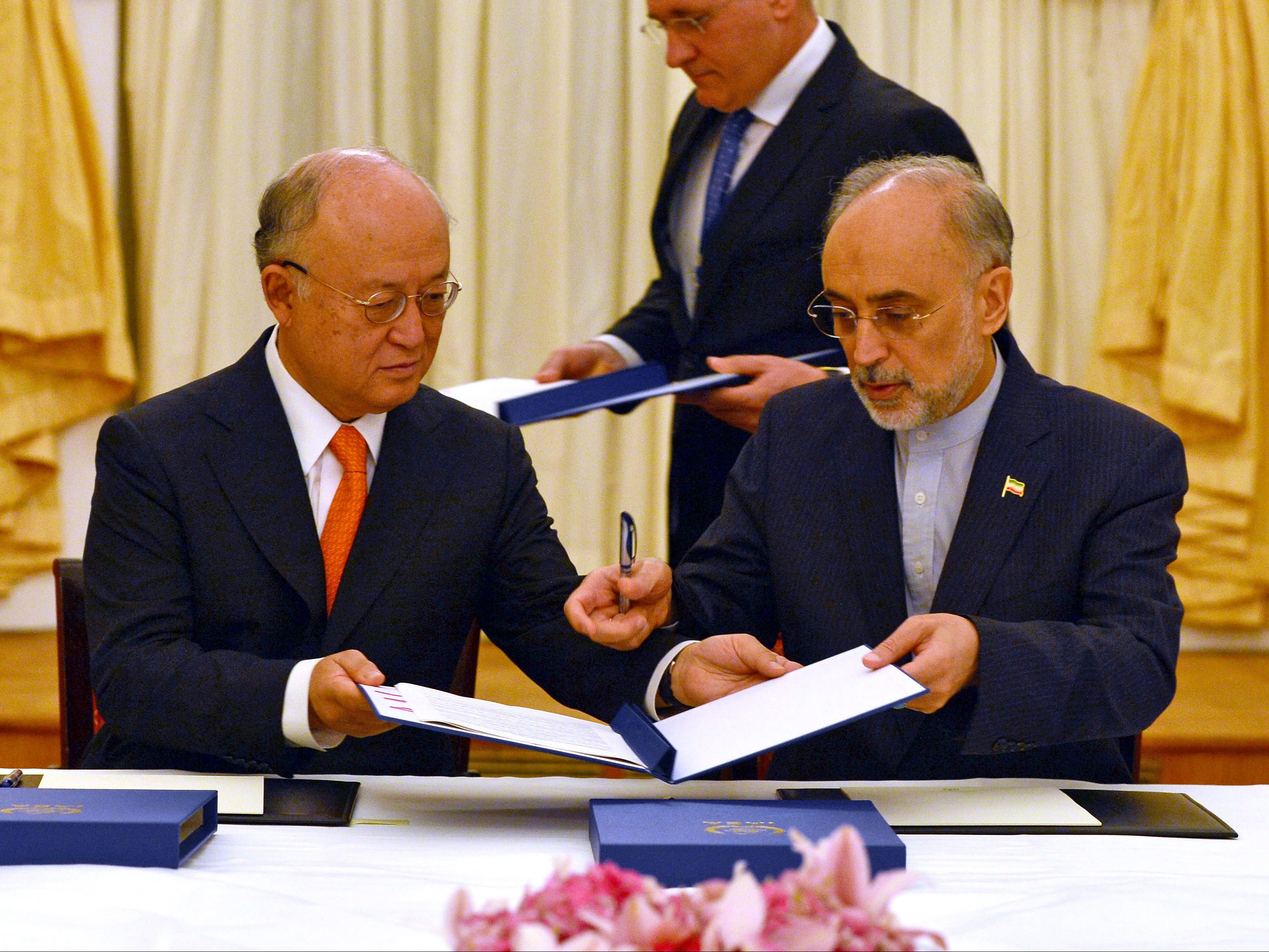 Die IAEA und der Iran haben am 14. Juli 2015 in Wen eine Vereinbarung unterzeichnet, die eine zentrale Rolle beim Atomdeal spielt. Die IAEA und der Iran haben am 14. Juli 2015 in Wen eine Vereinbarung unterzeichnet, die eine zentrale Rolle beim Atomdeal spielt.