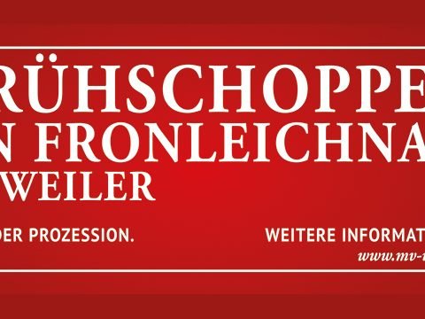 Frühschoppen an Fronleichnam