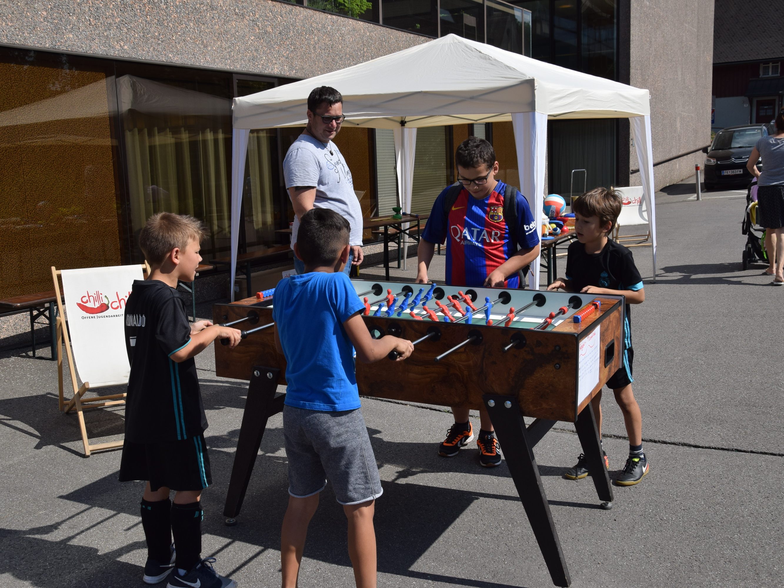 Der Tischfußball Tisch war besonders beliebt