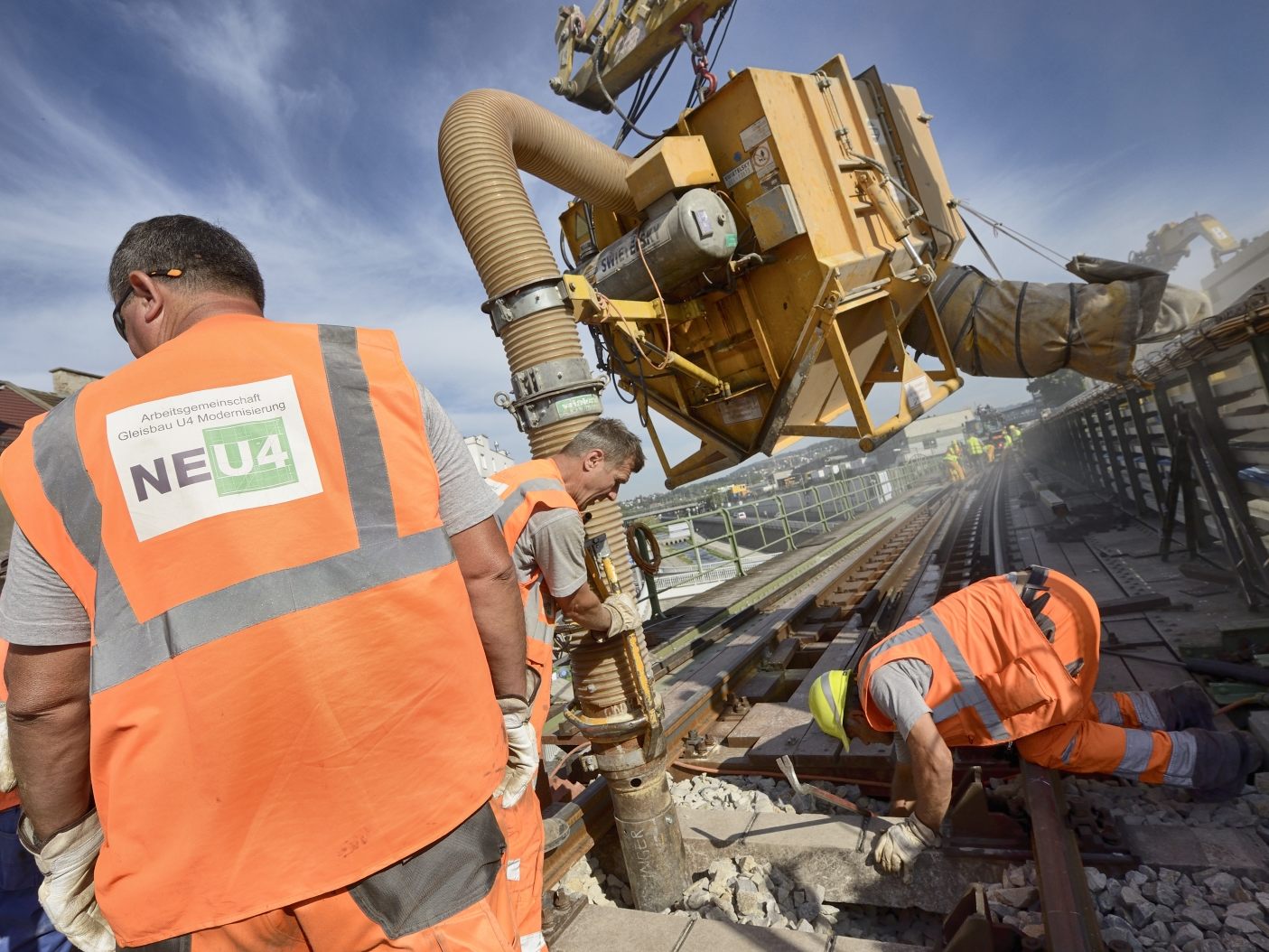 Die U4-Station Friedensbrücke ist wieder geöffnet, ab Ende mai kommt die Station Roßauer Lände dran.