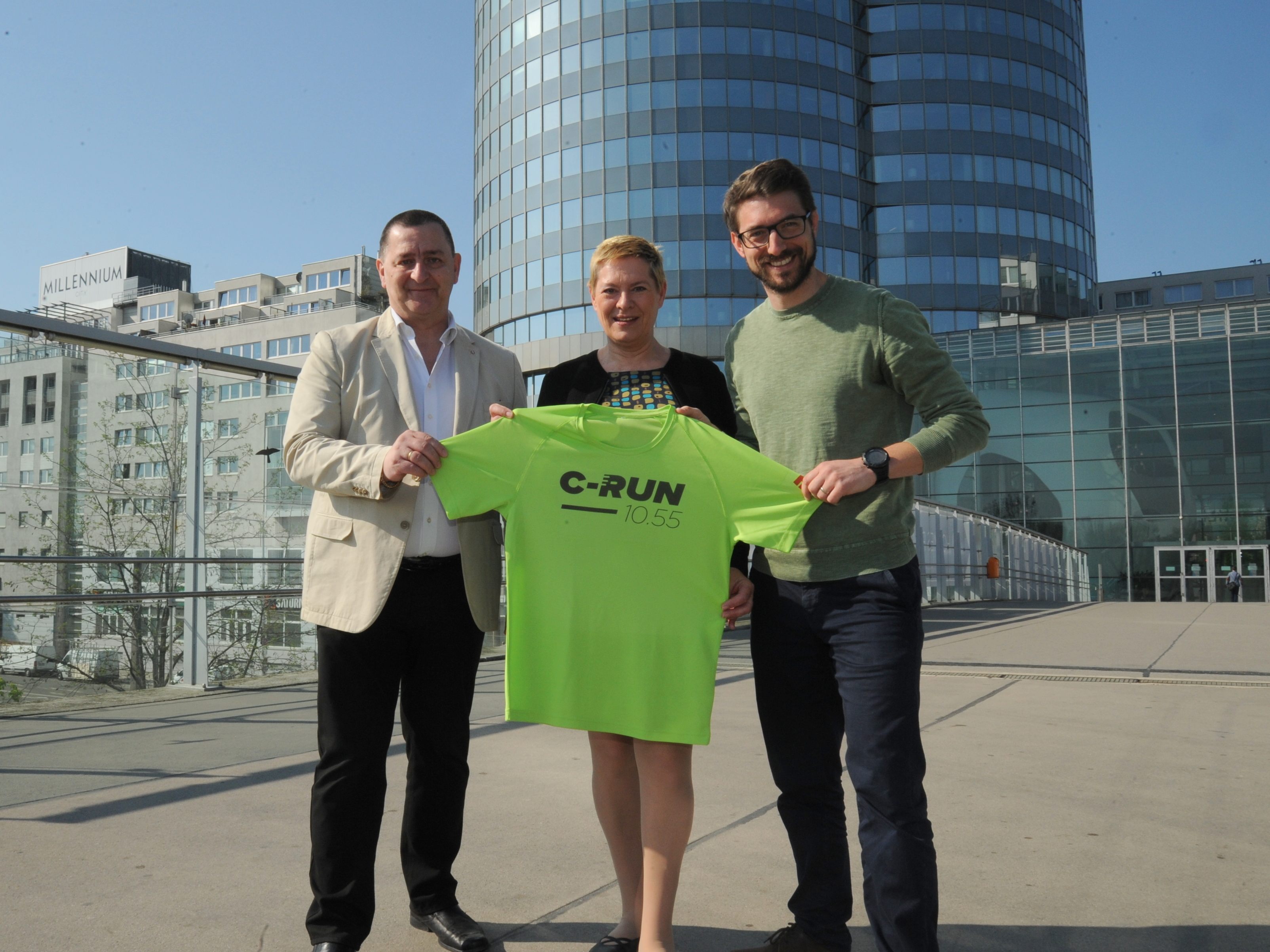 Hannes Derfler, Uschi Lichtenegger und Jürgen Smrz freuen sich schon auf den C-Run.