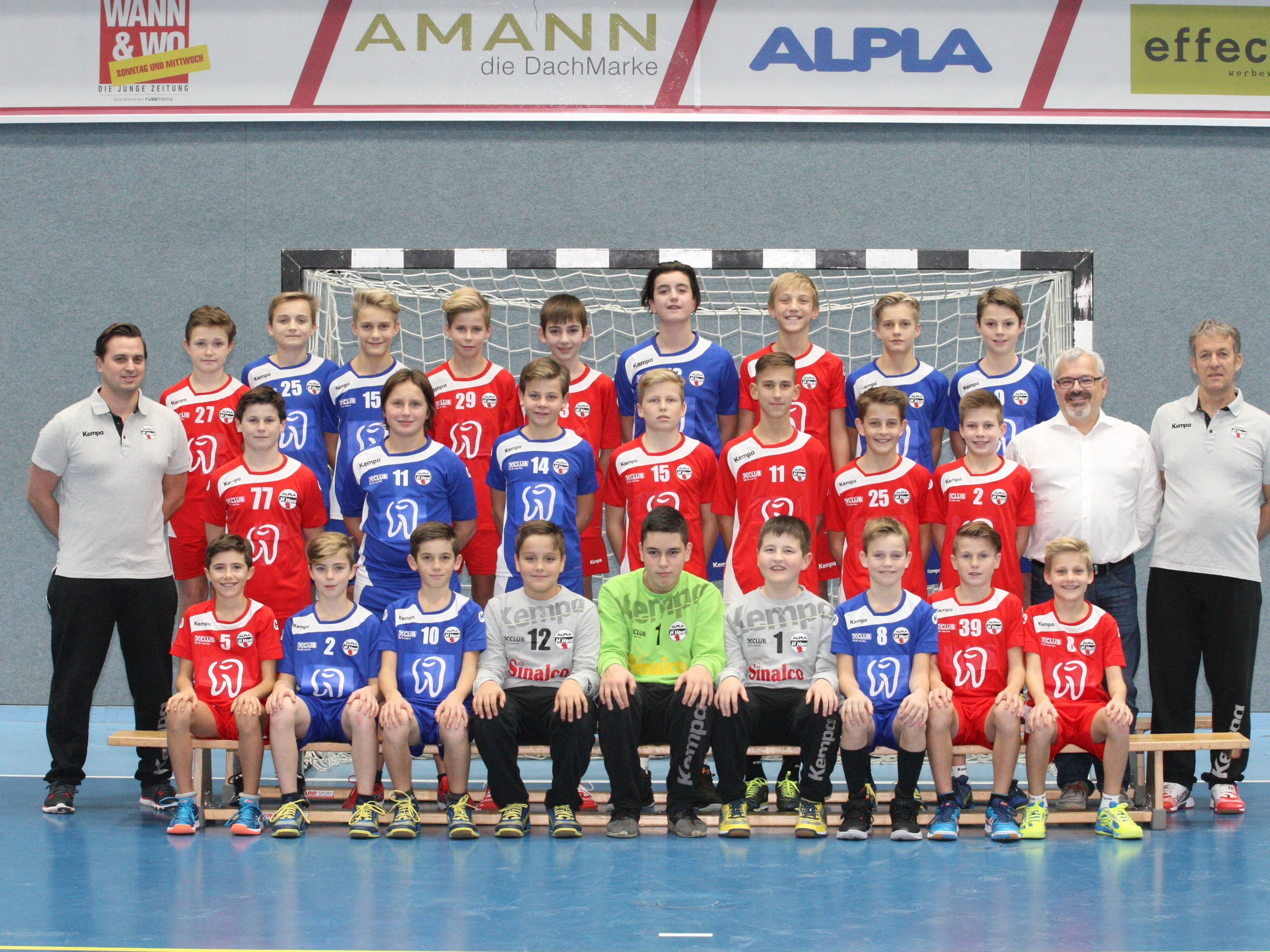 Die  U12-Mannschaft des ALPLA HC Hard ist am Wochenende bei der Heim-ÖM im Einsatz.