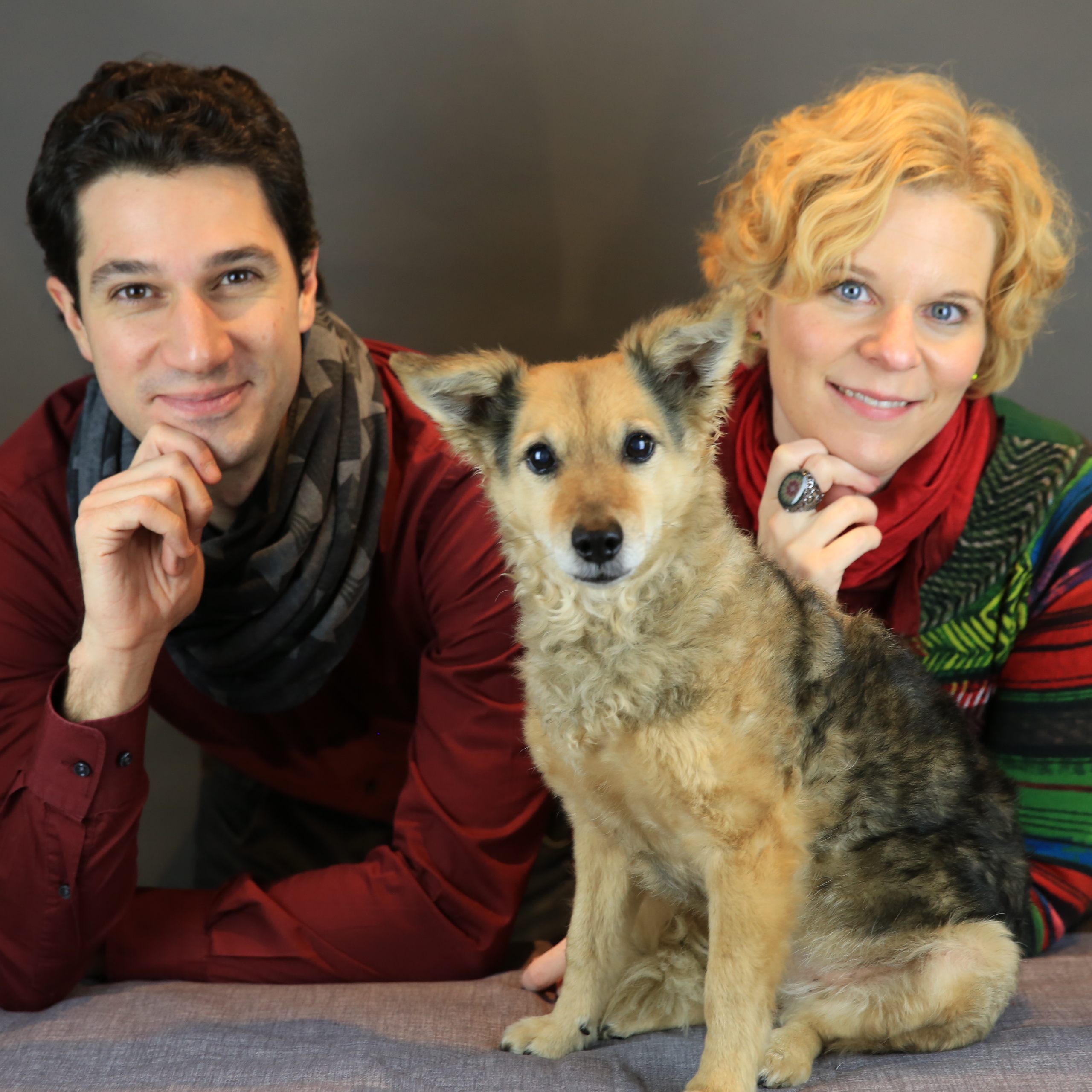 Das "Team Doggerie": Markus Junek, Raffaela Pribitzer und "Gini".