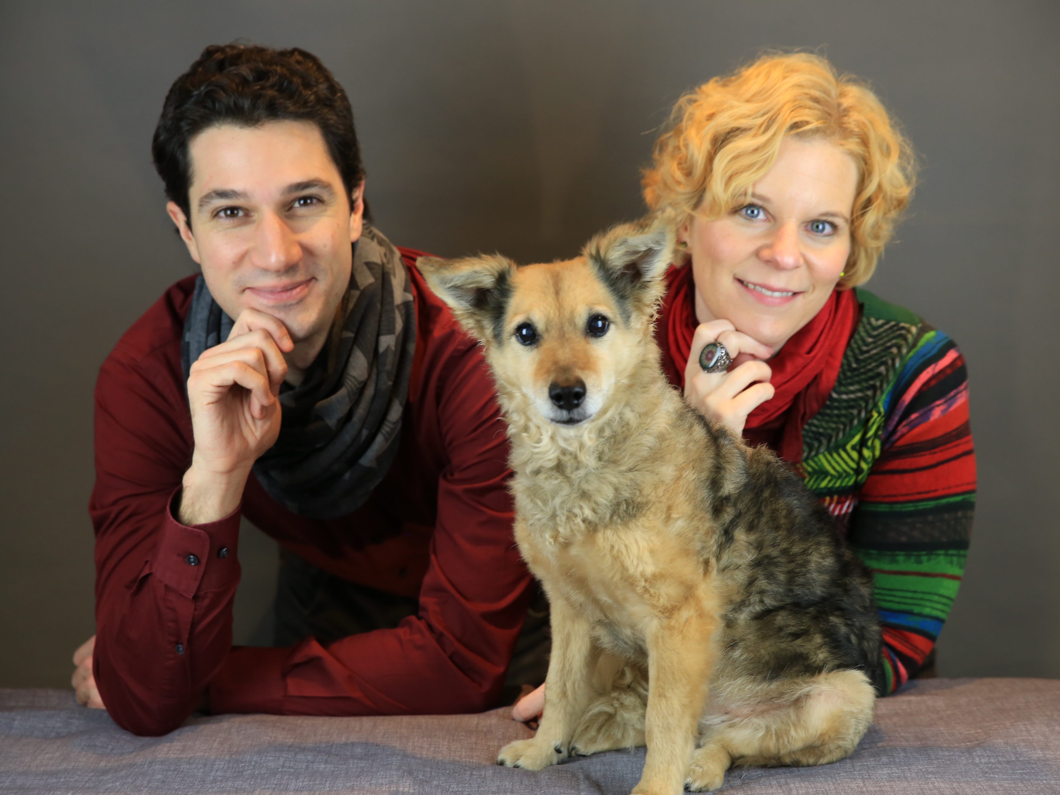 Das "Team Doggerie": Markus Junek, Raffaela Pribitzer und "Gini".