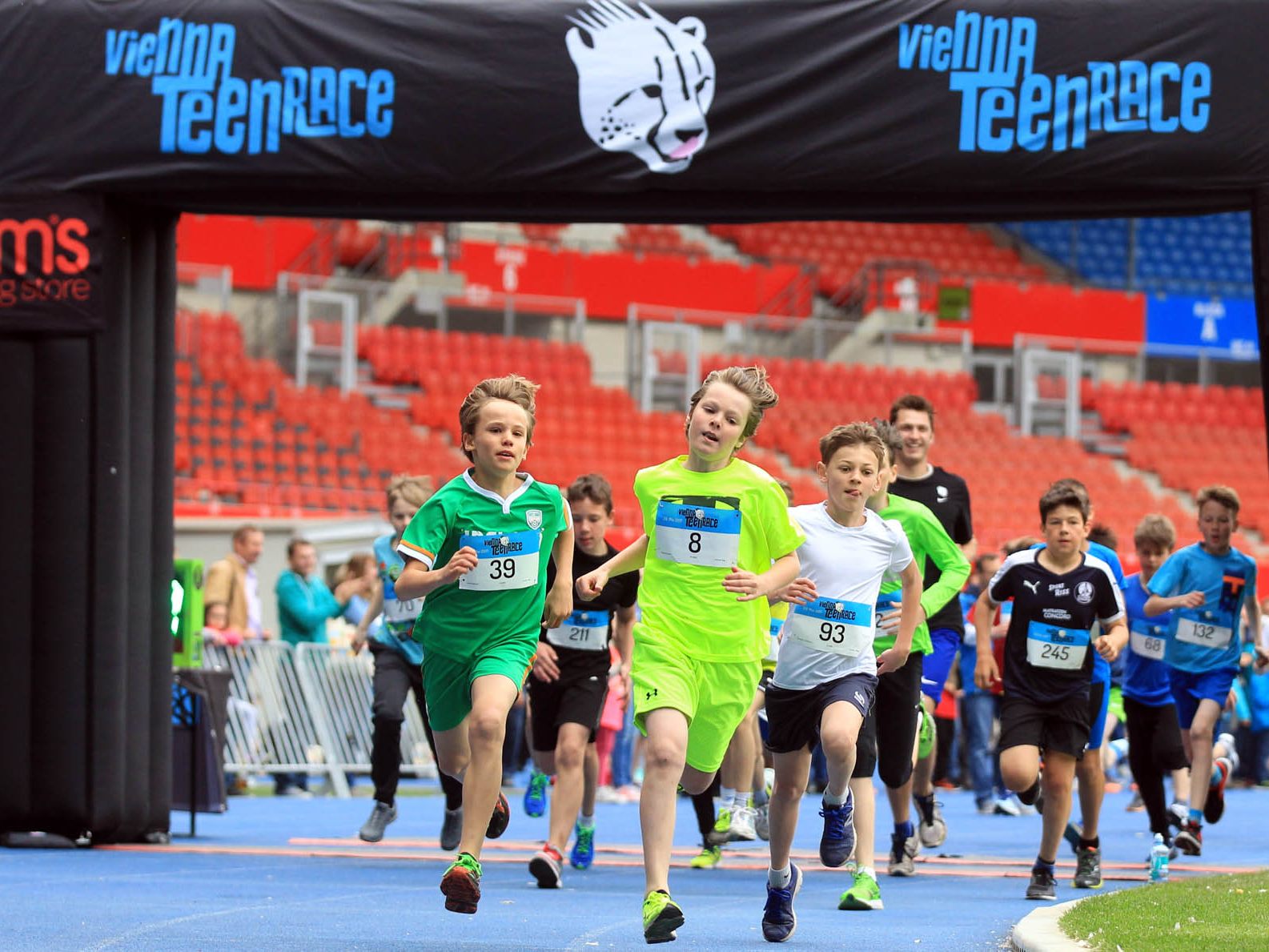 Beim Kinderlauf und beim Vienna Teen Race können die Kids ihr Können unter Beweis stellen.