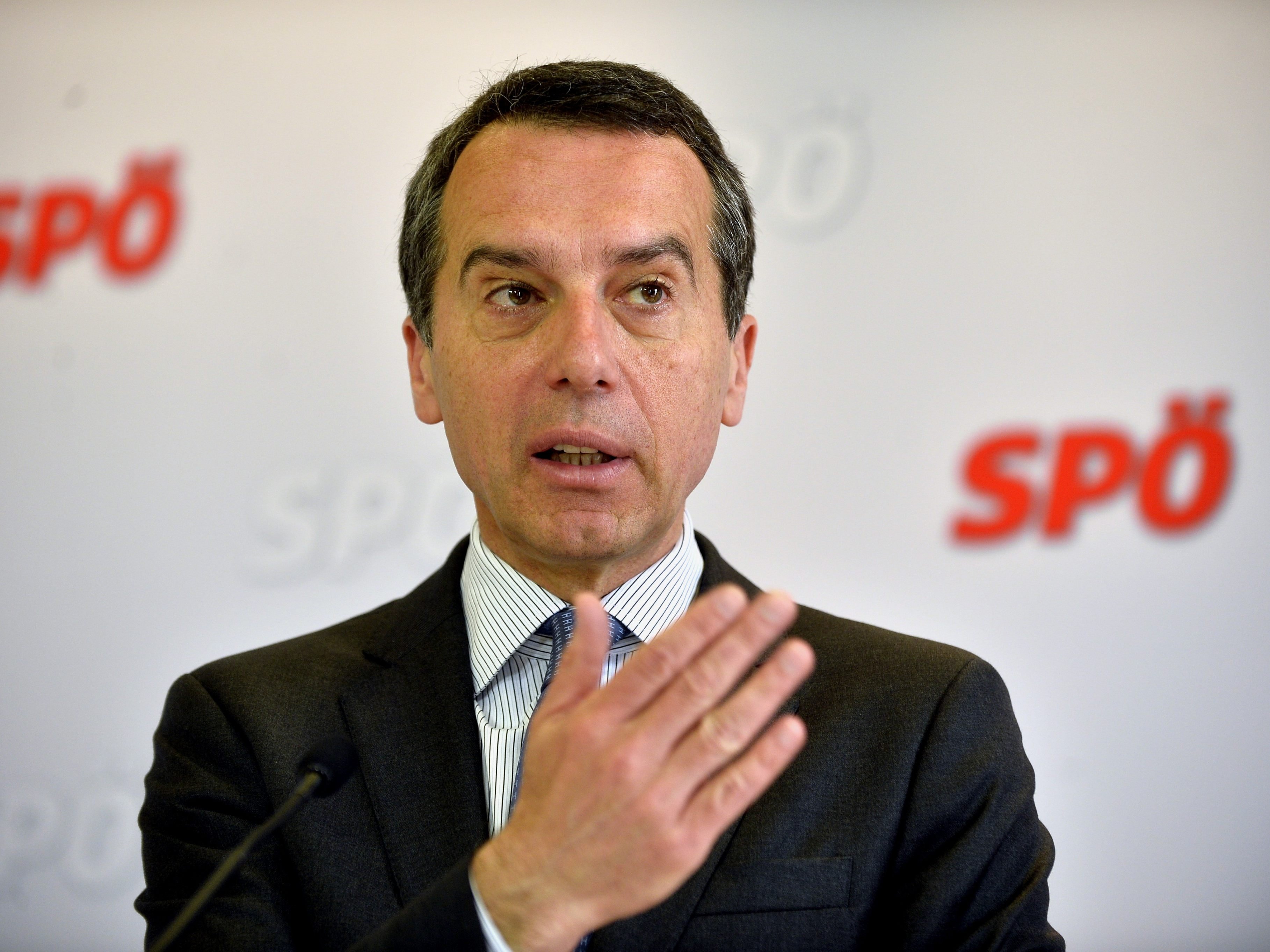 Christian Kern stellte das neue SPÖ-Programm in Wien vor.