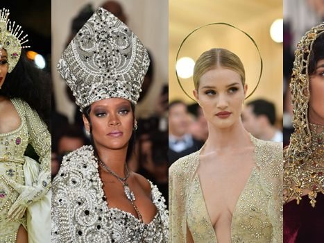 Die Stars präsentierten ausgefallene Kleider und Outfits bei der Met Gala 2018. Die Stars präsentierten ausgefallene Kleider und Outfits bei der Met Gala 2018.