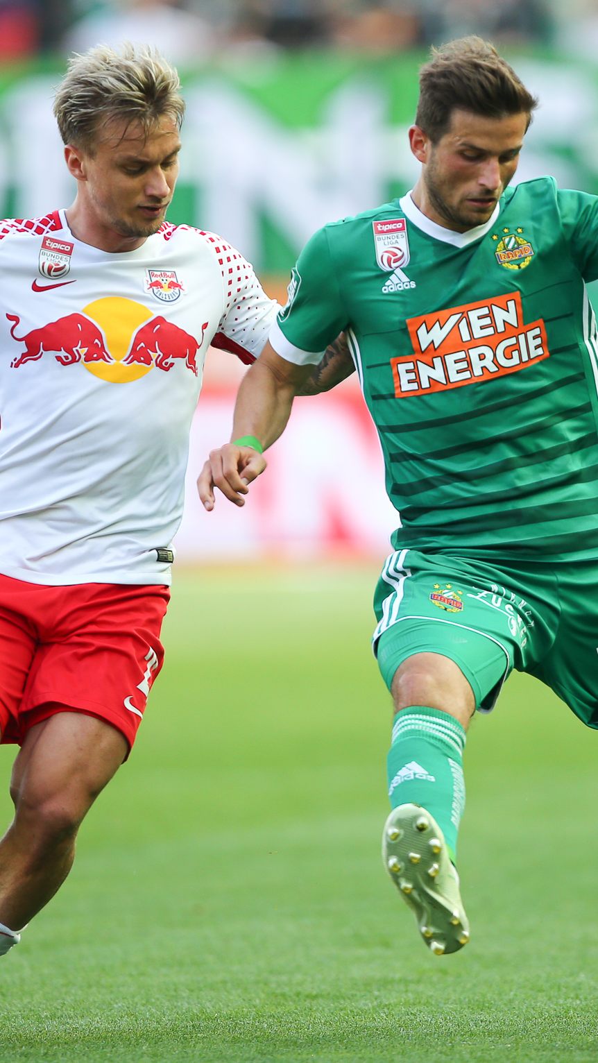 Rapid musste sich gestern Salzburg mit 1:4 geschlagen geben.
