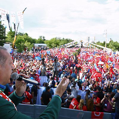 Präsident Erdogan selbst belastete den Kurs der Lira stark