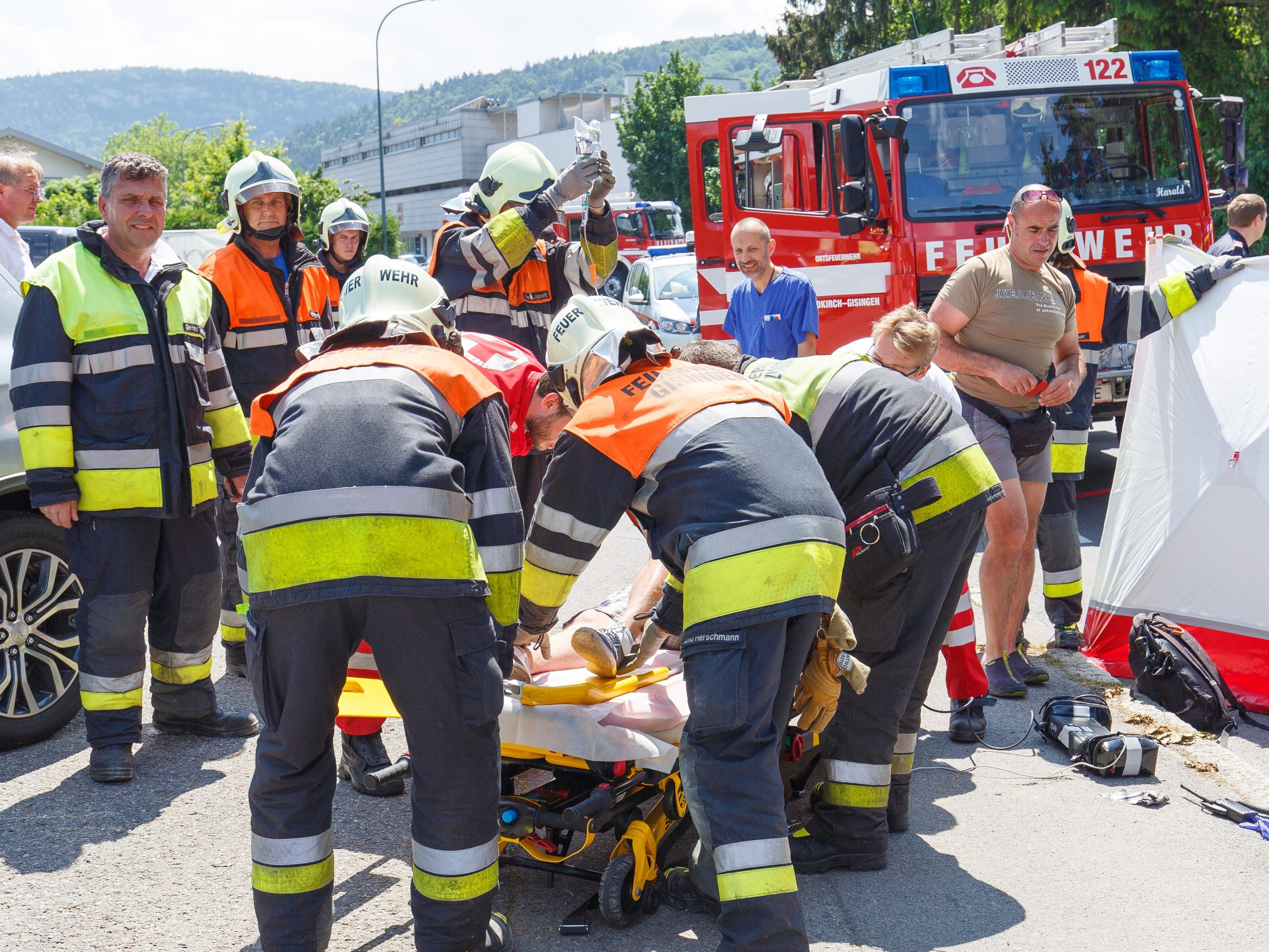 Unfallopfer verletzte sich schwer