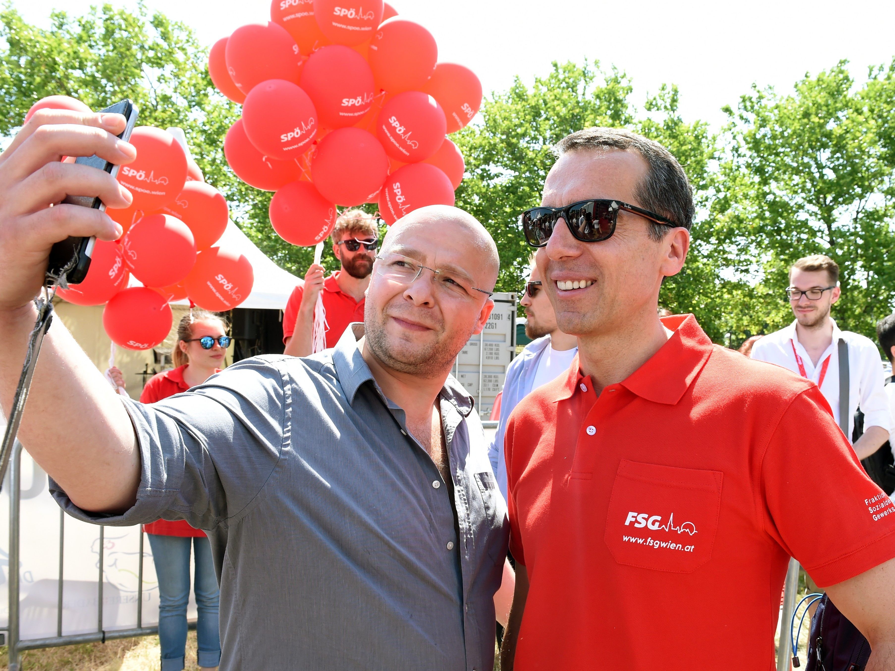 Christian Kern besuchte das Donauinselfest.