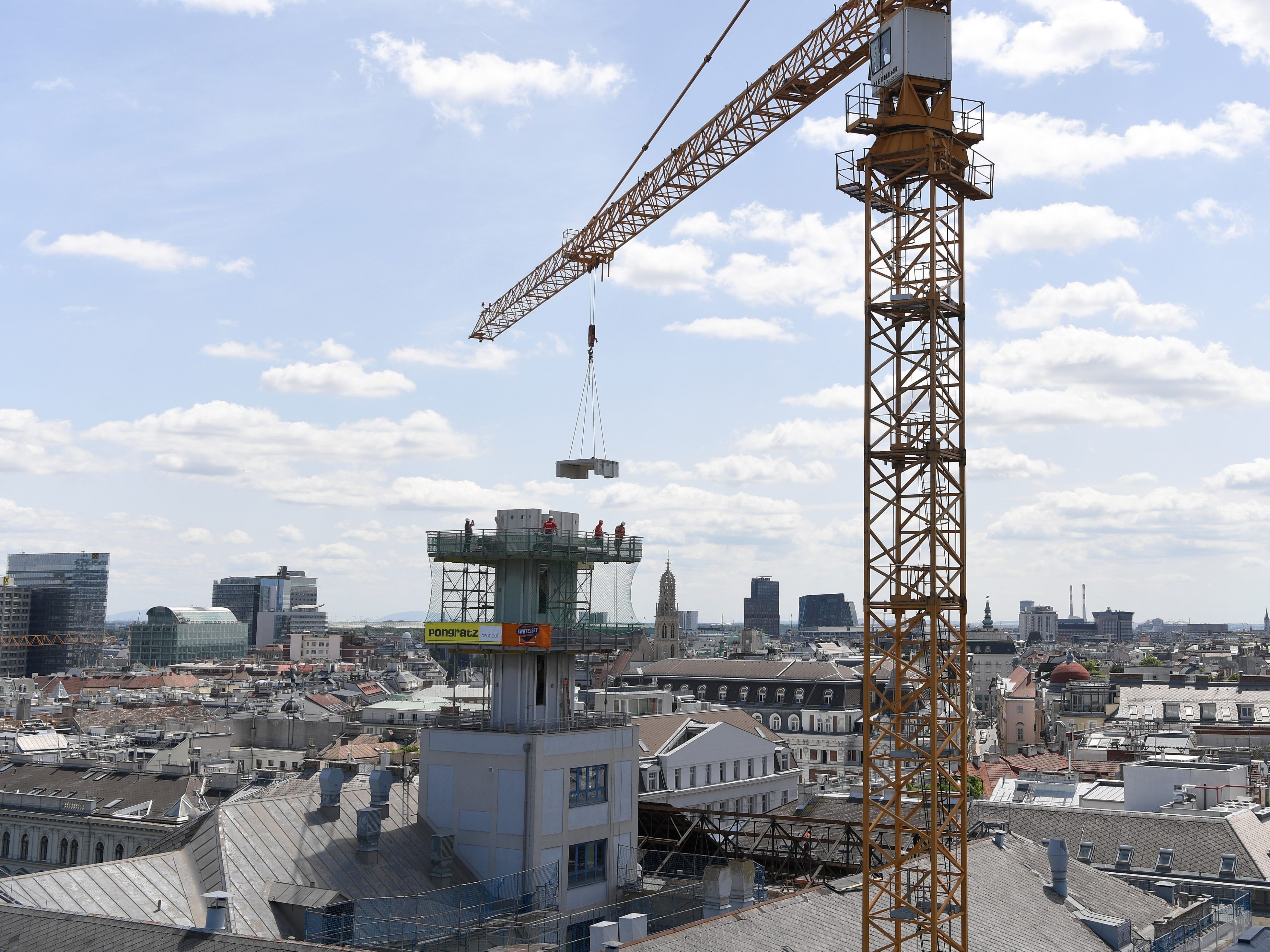 Das ehemalige k.u k. Telegrafenamt am Börseplatz in Wien, wird bis 2019 zu einer Wohnanlage umgebaut.