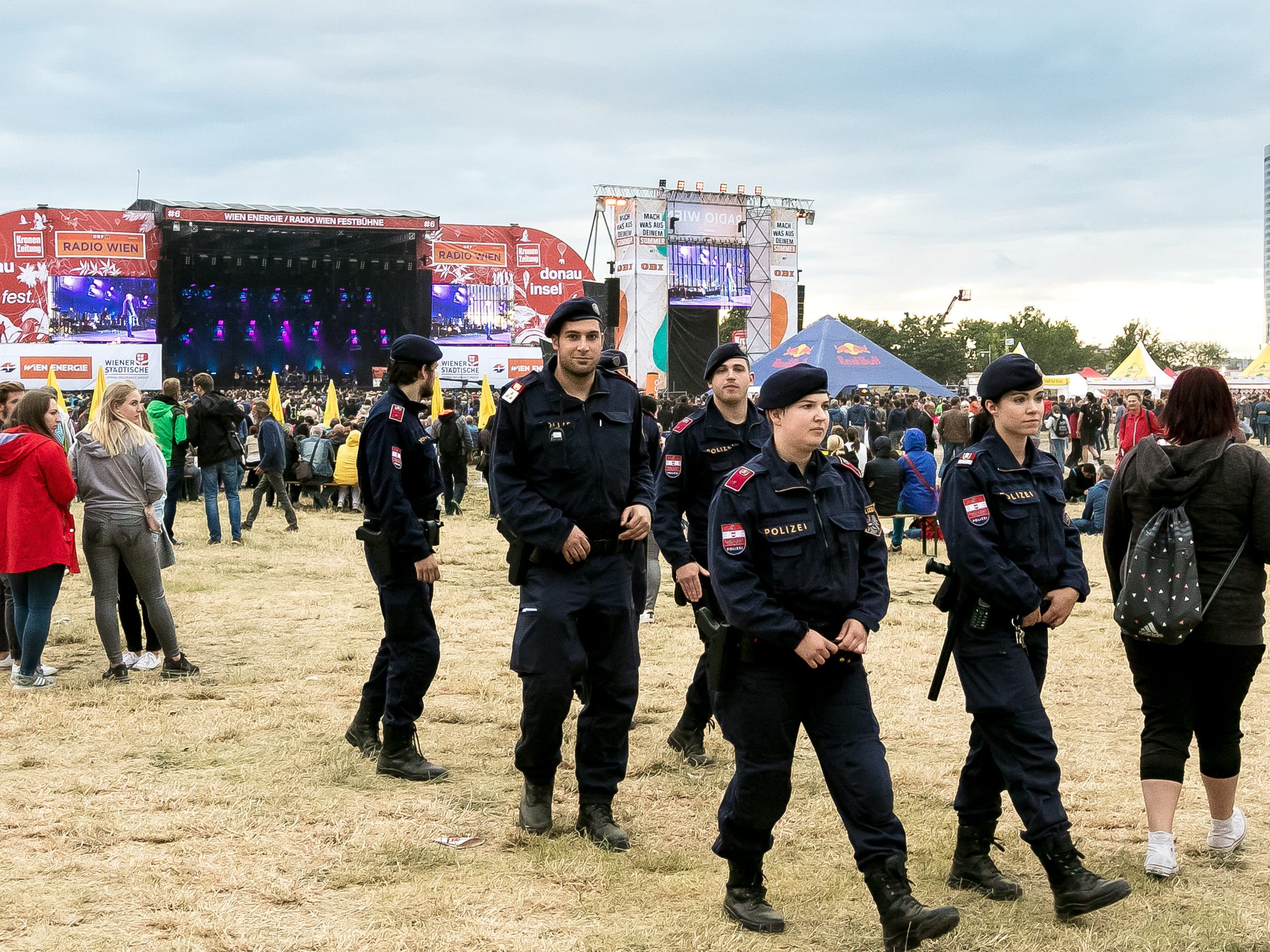 Rund 1.000 Einsatzkräfte der Wiener Polizei waren beim Donauinselfest 2018.