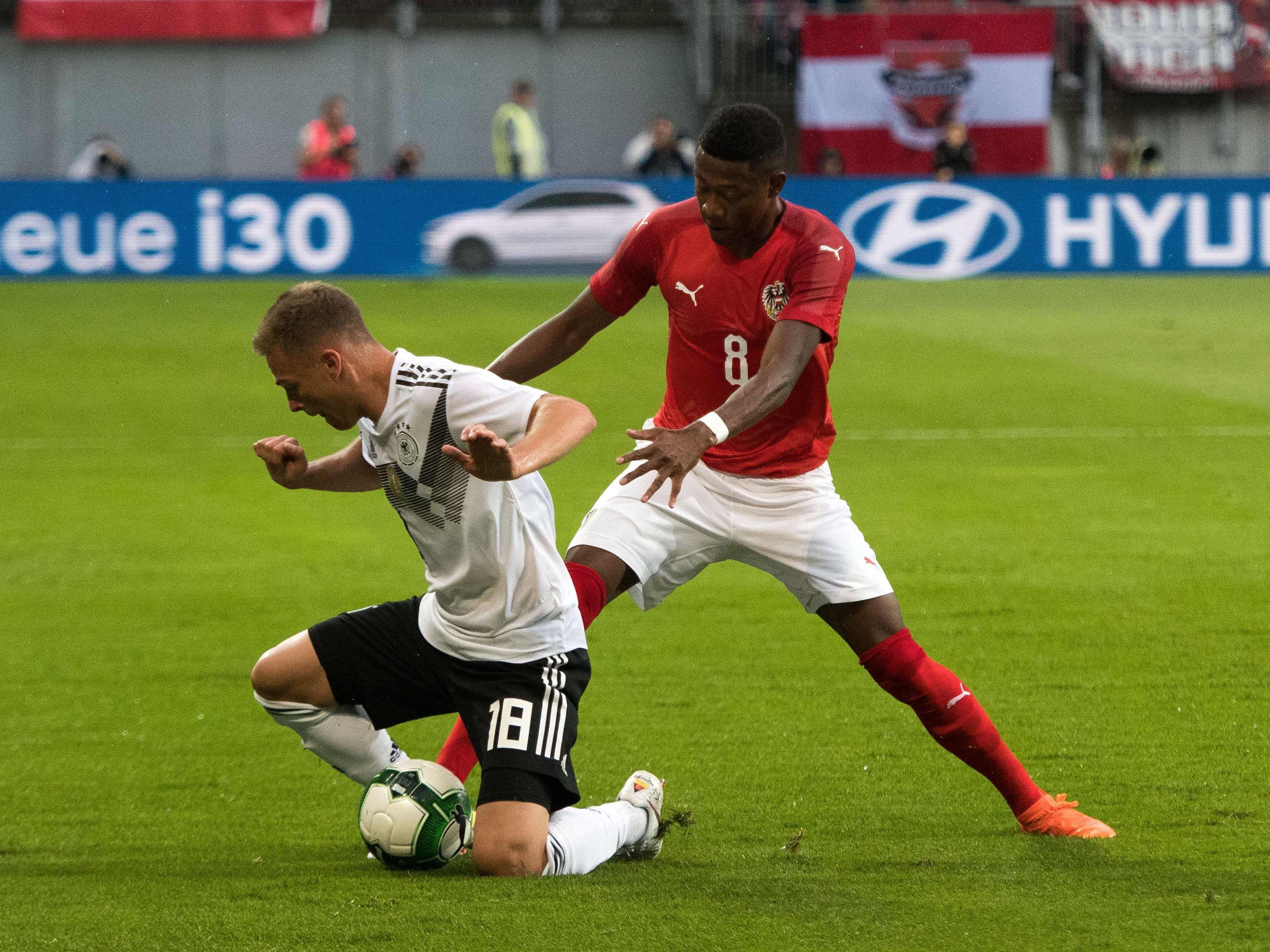 Österreich feiert seinen ersten Sieg gegen Deutschland seit 32 Jahren. Österreich feiert seinen ersten Sieg gegen Deutschland seit 32 Jahren.