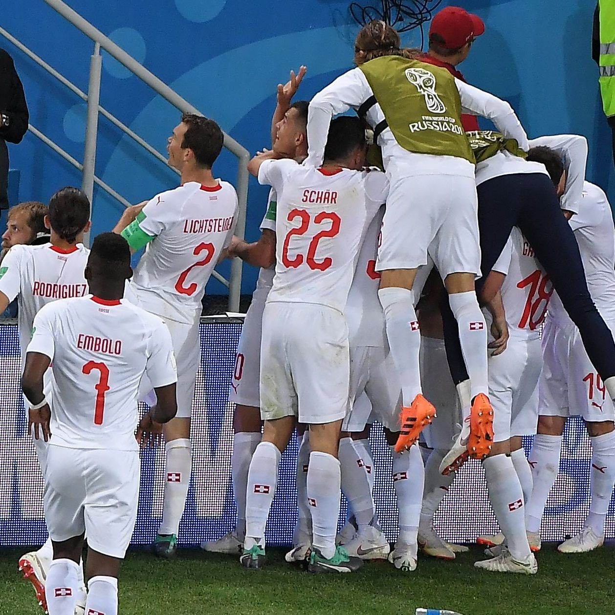 Die Schweiz jubelte gegen Serbien über den ersten Sieg bei der WM 2018.