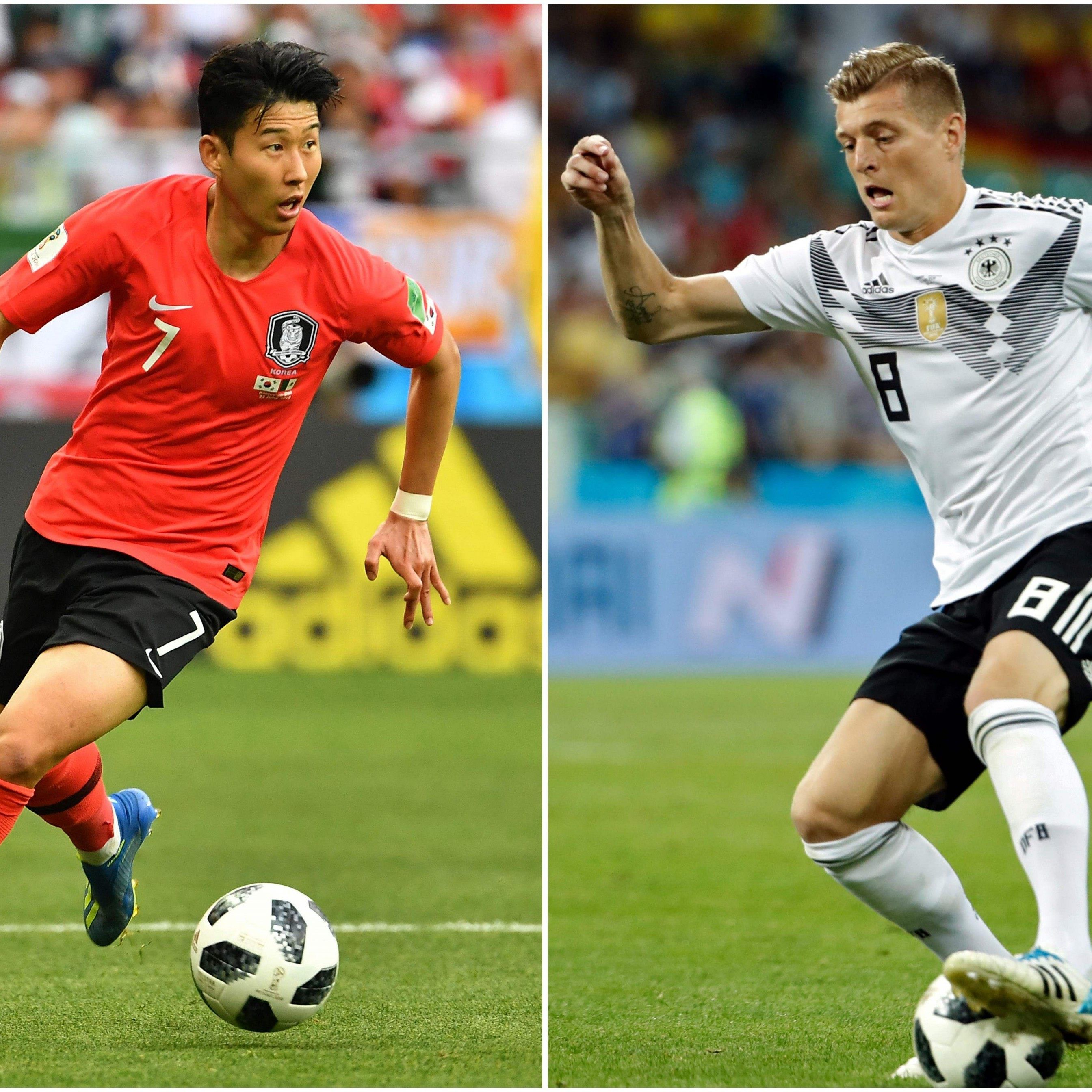 Son Heung-min und Toni Kroos.