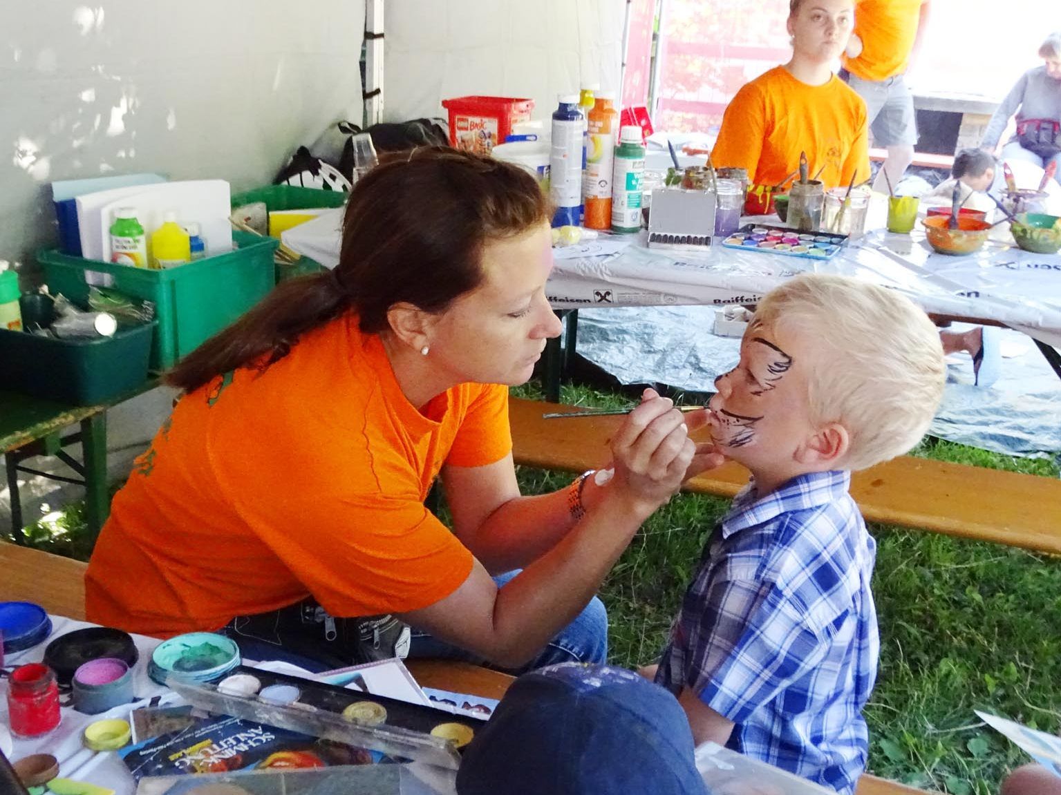 Beim Auner Sommerfest in der Ledi wurde vor allem den Kindern einiges geboten.