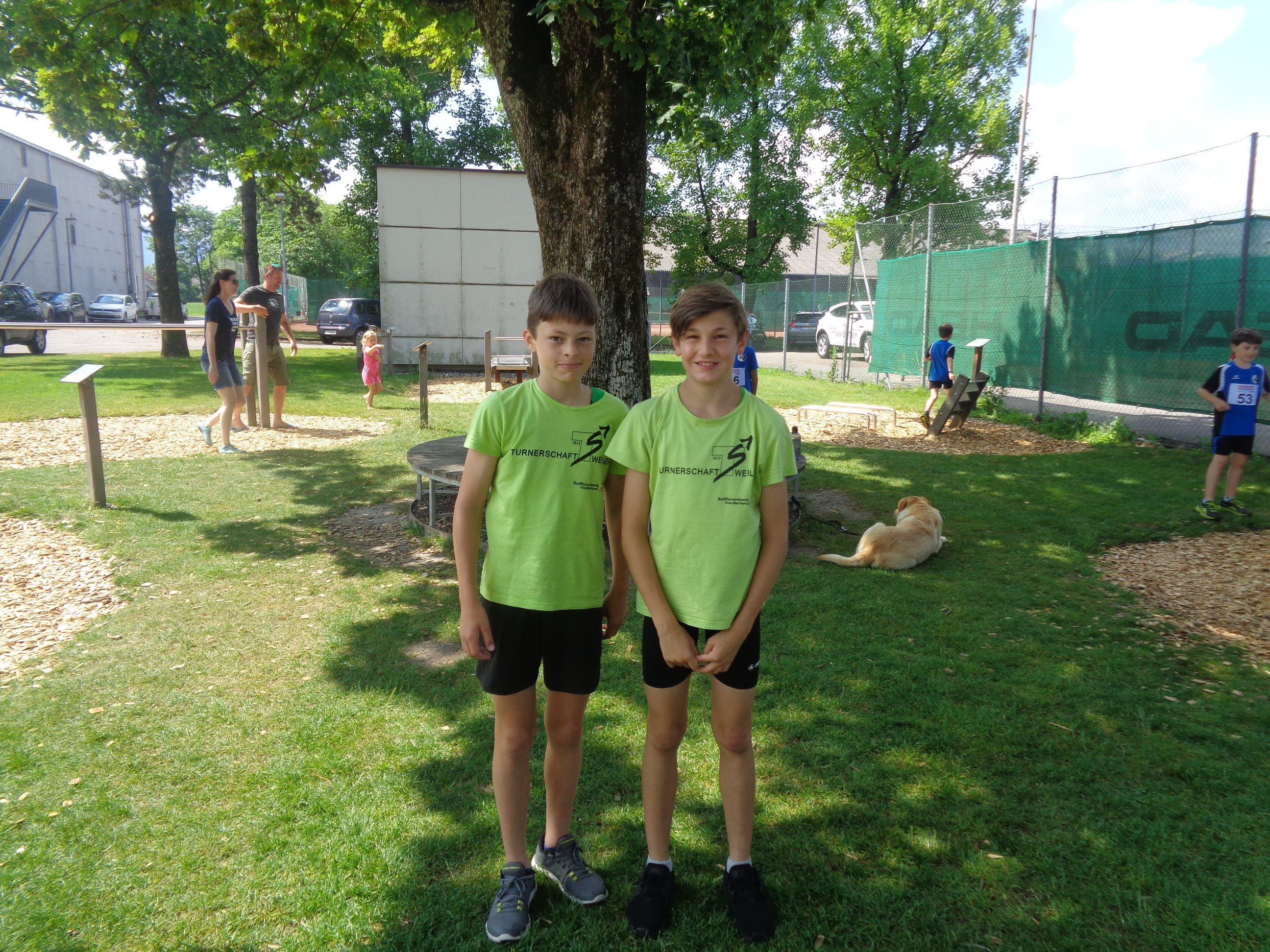 li. Jonas Kranz, re. Jakob Dünser TS-Weiler