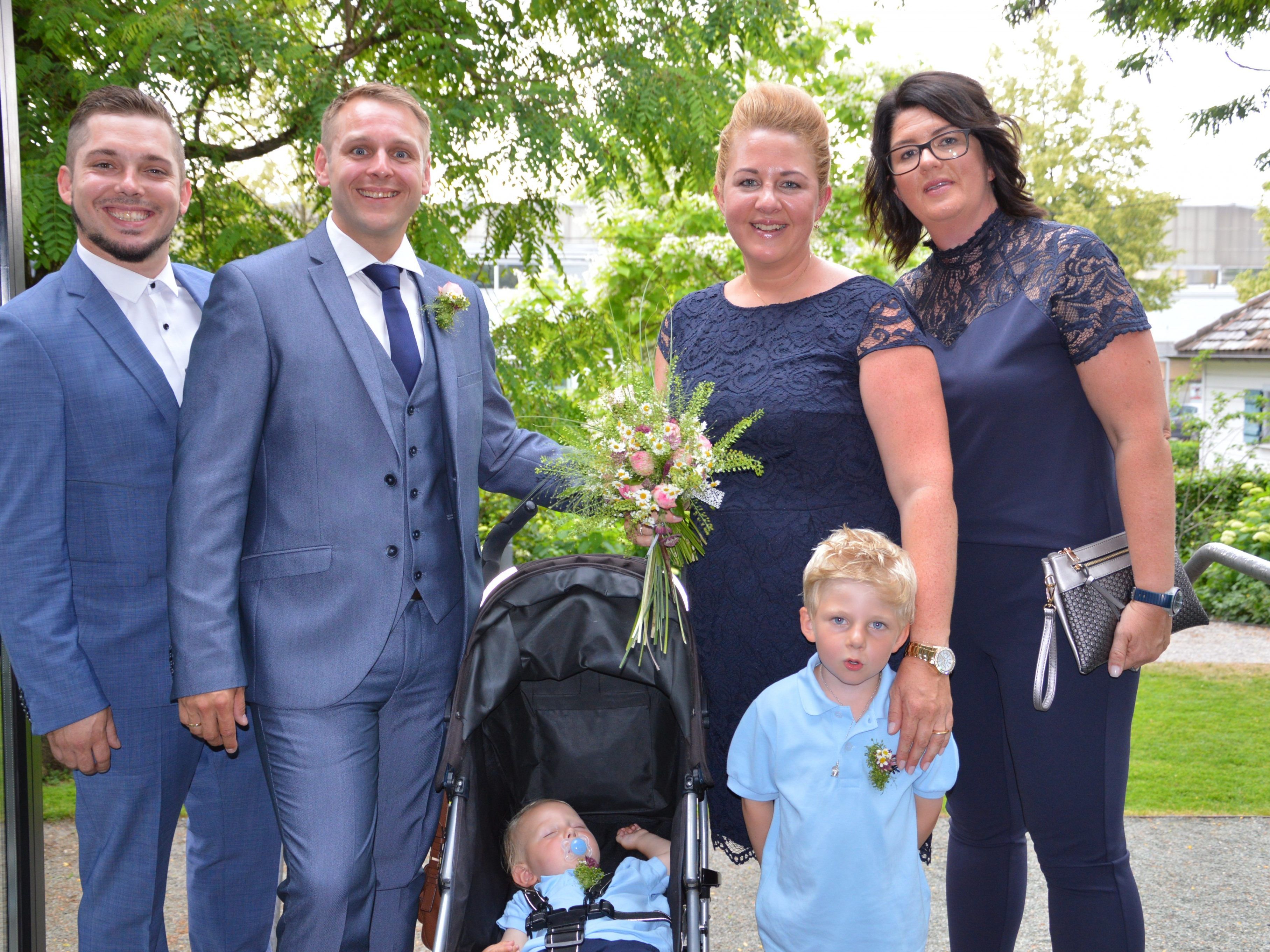 Standesamtliche Trauung im Lustenauer Rathaus.