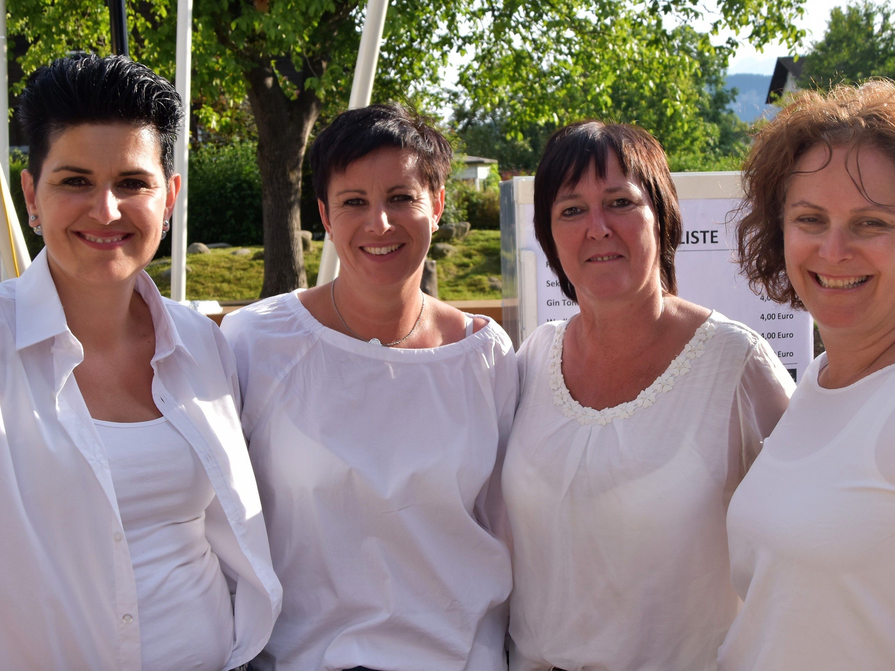 Das Barteam Heike, Stefanie, Edeltraud und Nicole