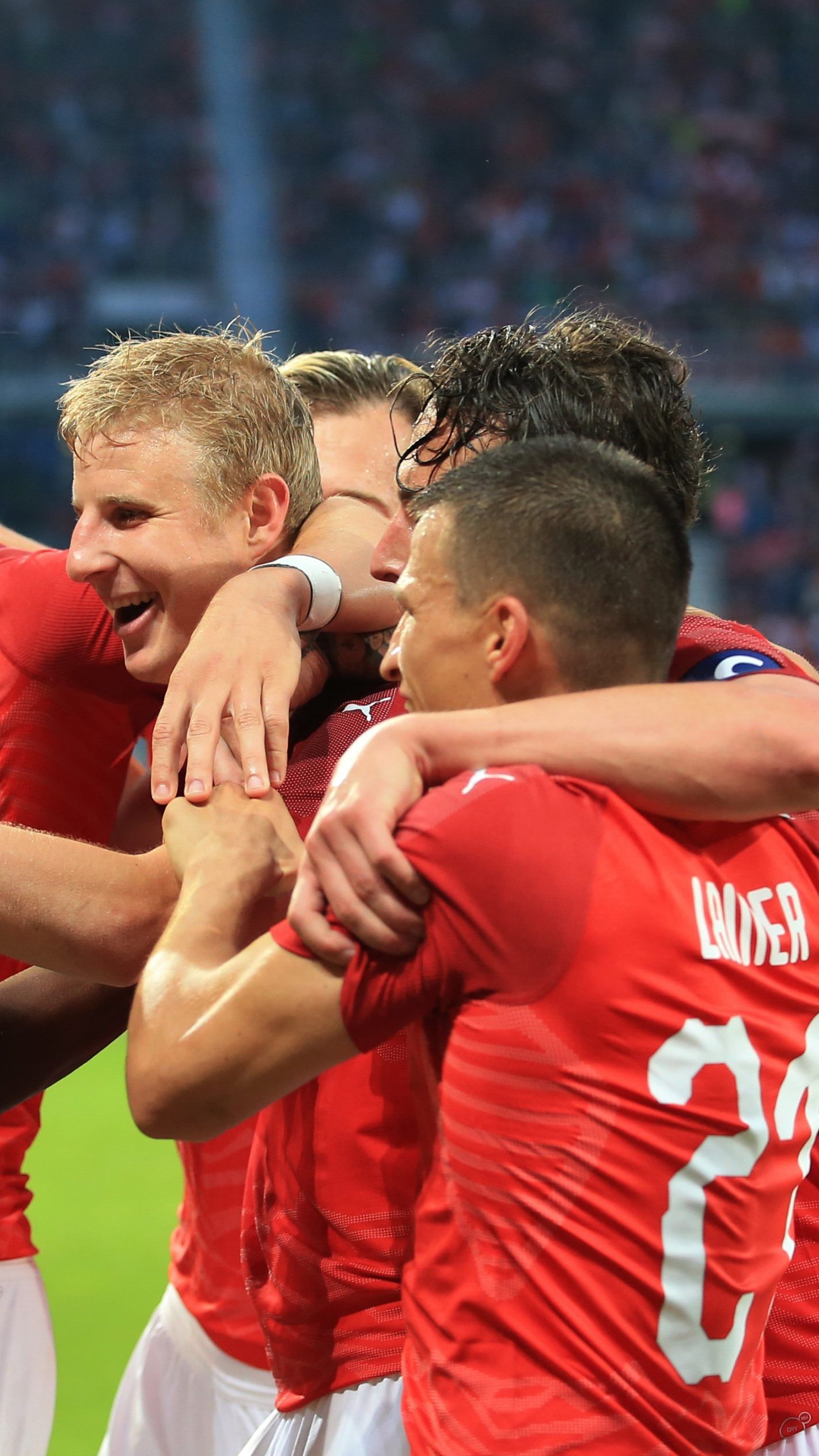 Die Freude beim ÖFB-Team ist groß.