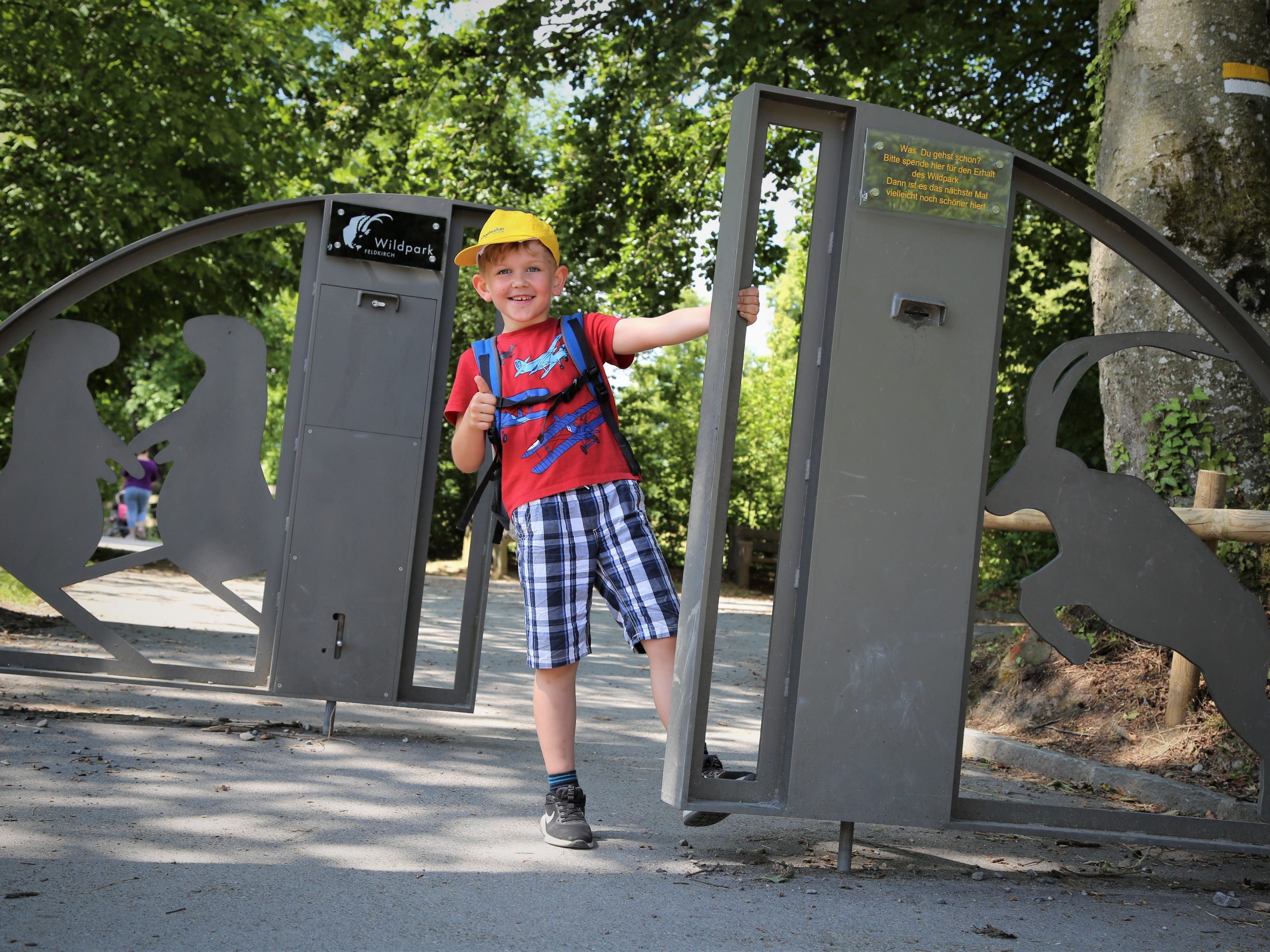 Jason ist begeistert. Der Feldkicher Wildpark ist ein tolles Ausflugsziel für die ganze Familie.