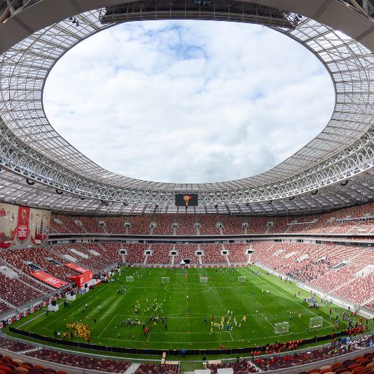 Das Luzhniki Stadion in Moskau.