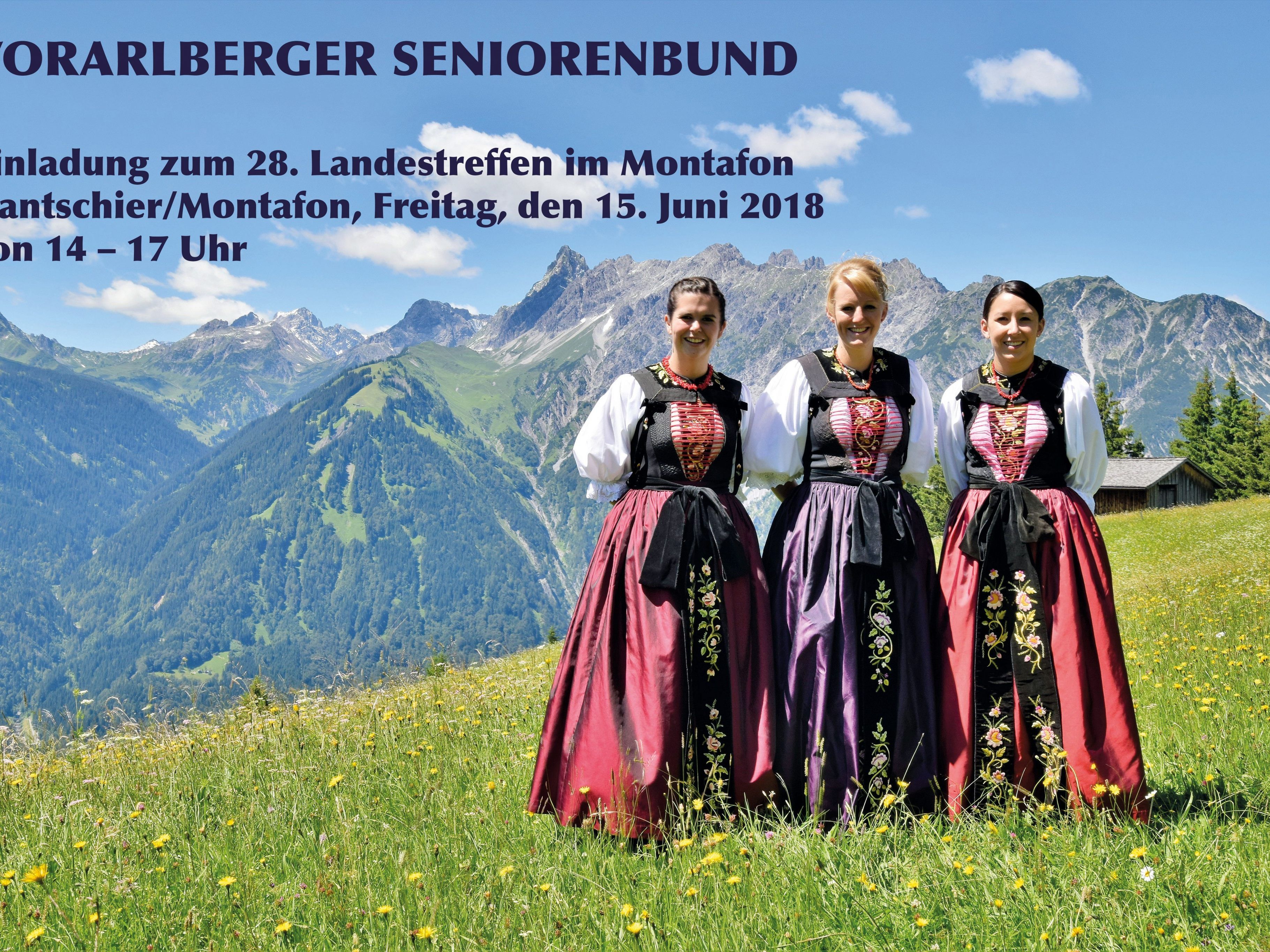 Der Seniorenbund lädt am Fr 15. Juni 2018 zum Landestreffen nach Gantschier ein! Der Seniorenbund lädt am Fr 15. Juni 2018 zum Landestreffen nach Gantschier ein!