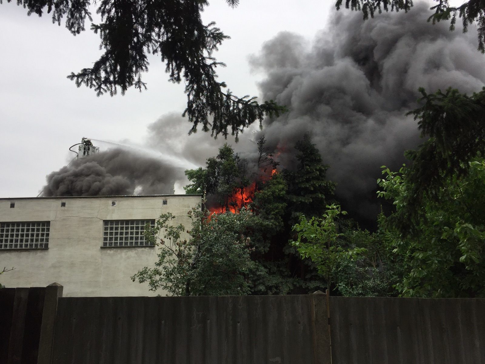 Die Lagerhalle in Wien-Favoriten stand am Donnerstag in Vollbrand.