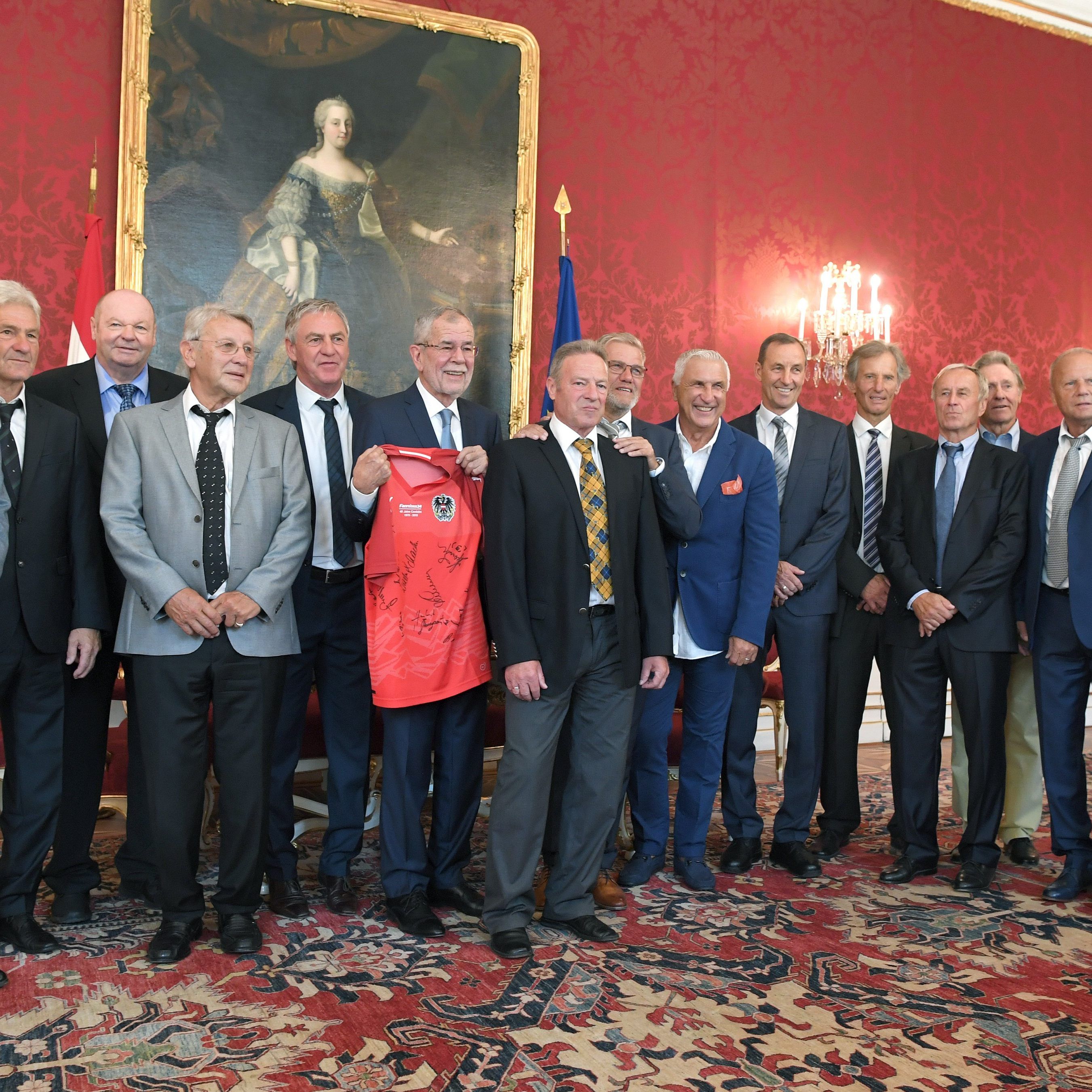 Die helden von Cordoba beim Bundespräsidenten.