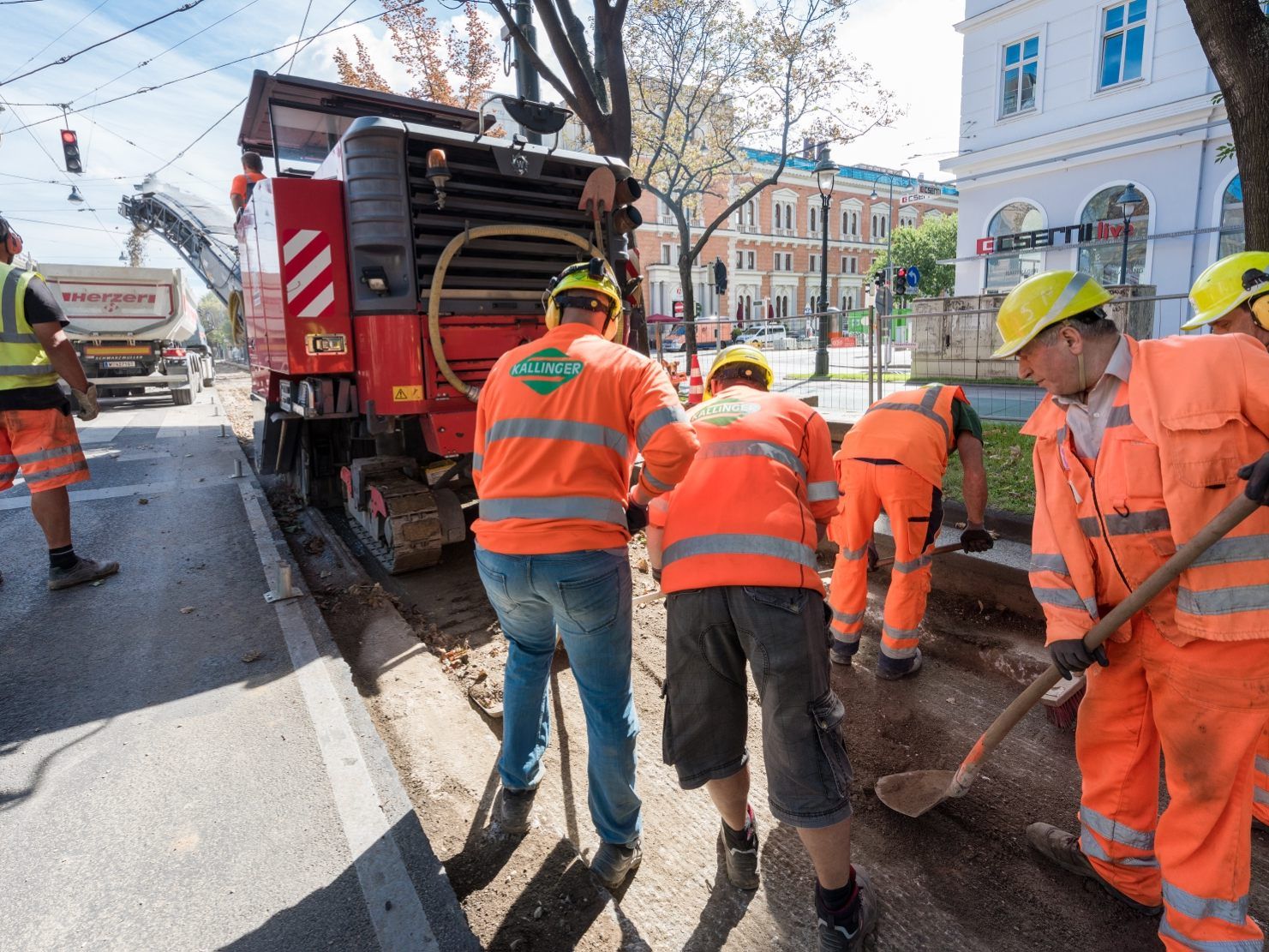 Am Verteilering in Wien-Favoriten wird am Wochenende gebaut.