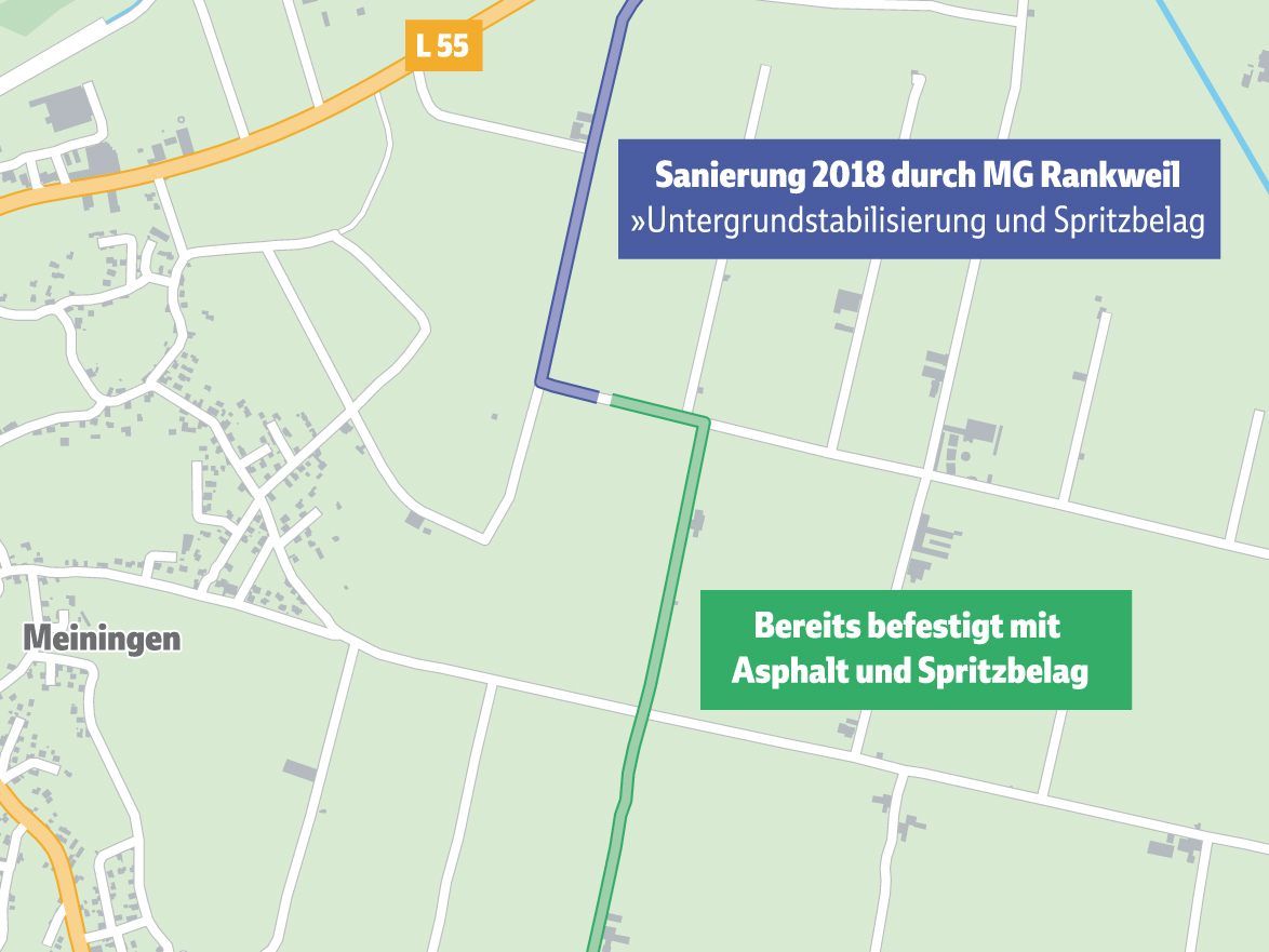 Lückenschluss bei Landesradroute