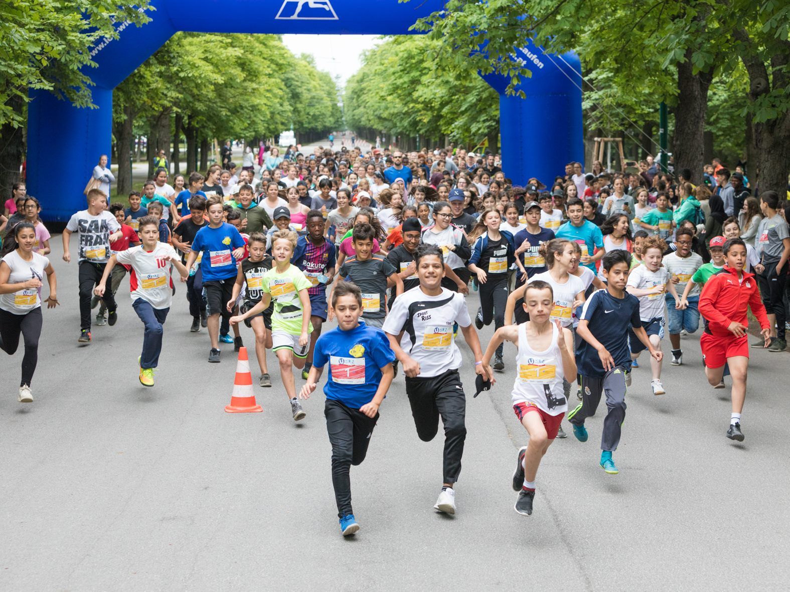 1.400 Schüler aus Wien und Niederösterreich waren beim U Run for Kids dabei.