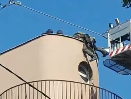 Im Video sind die dramatischen Szenen der Festnahme zu sehen. Im Video sind die dramatischen Szenen der Festnahme zu sehen.