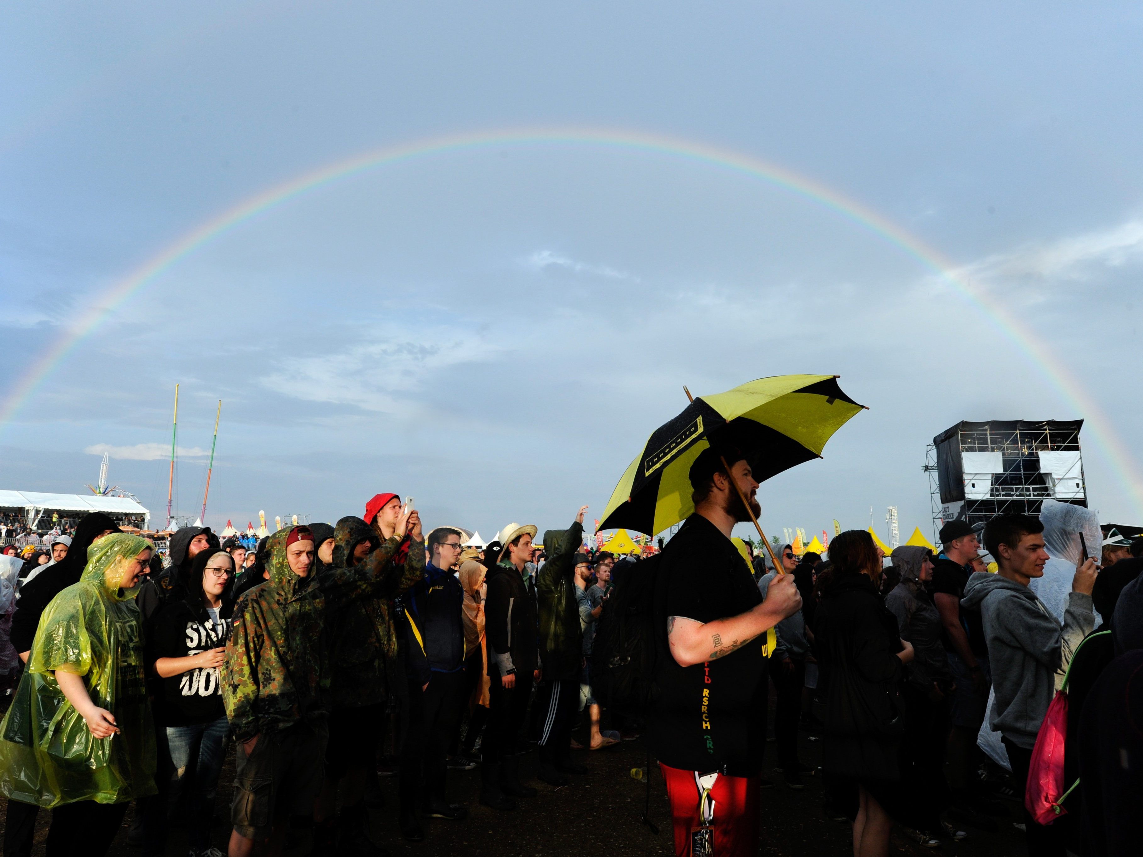 Das Wetter wird sich beim Nova Rock Festival 2018 nicht von seiner besten Seite zeigen.