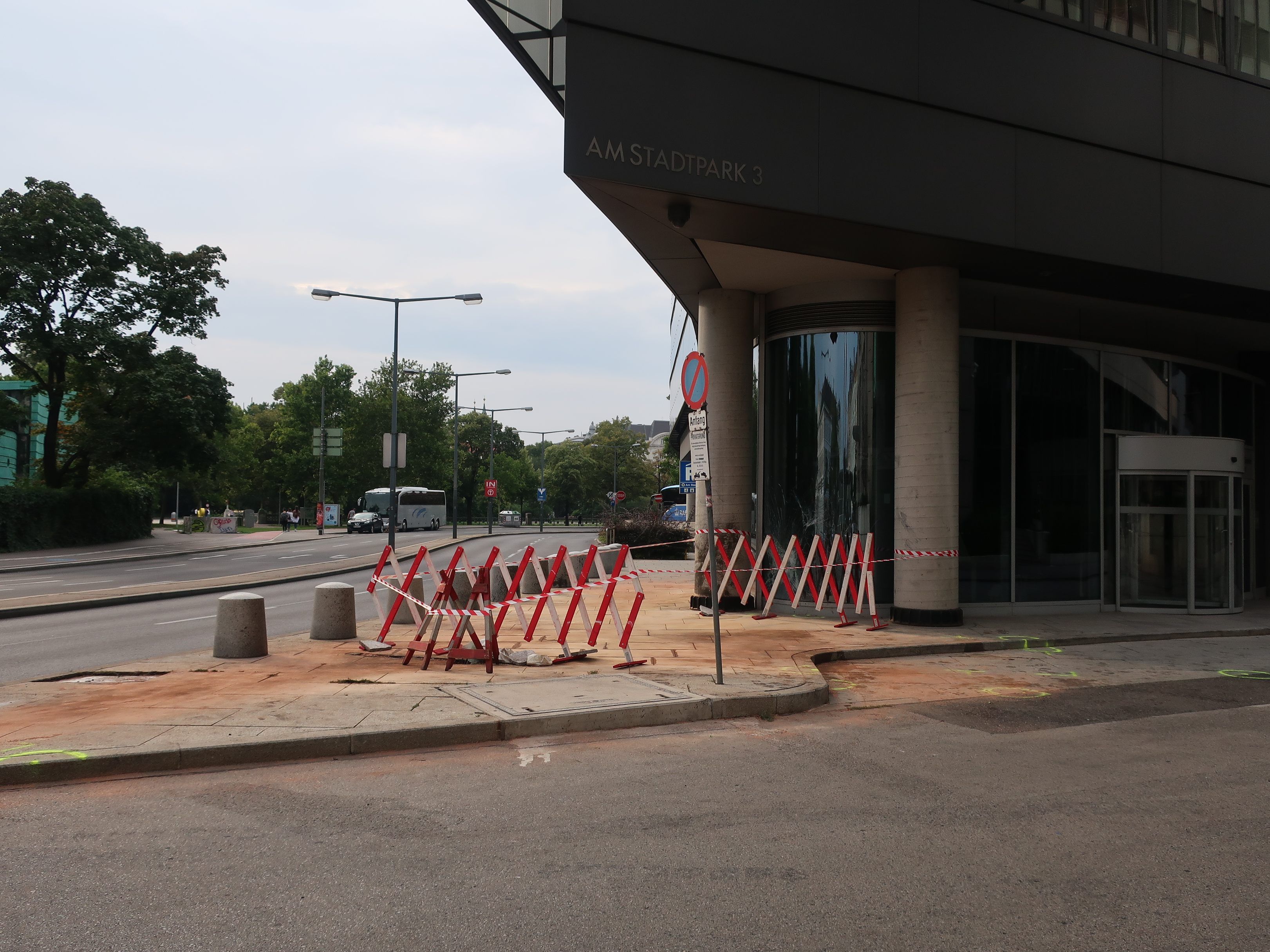 Der Unfall ereignete sich nicht beim Hilton Vienna.