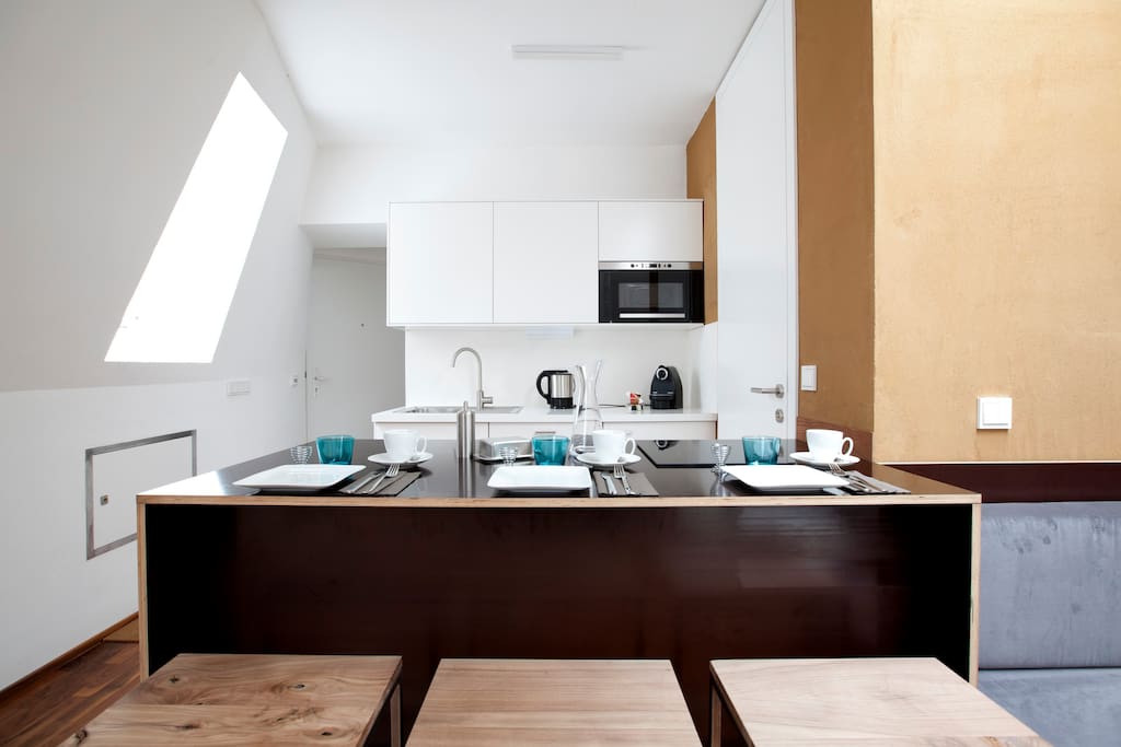 Bei diesem Öko-Loft stehen ökologische Materialien im Vordergrund.