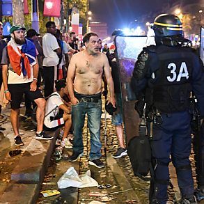 Polizisten mussten da und dort eingreifen