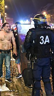 Polizisten mussten da und dort eingreifen