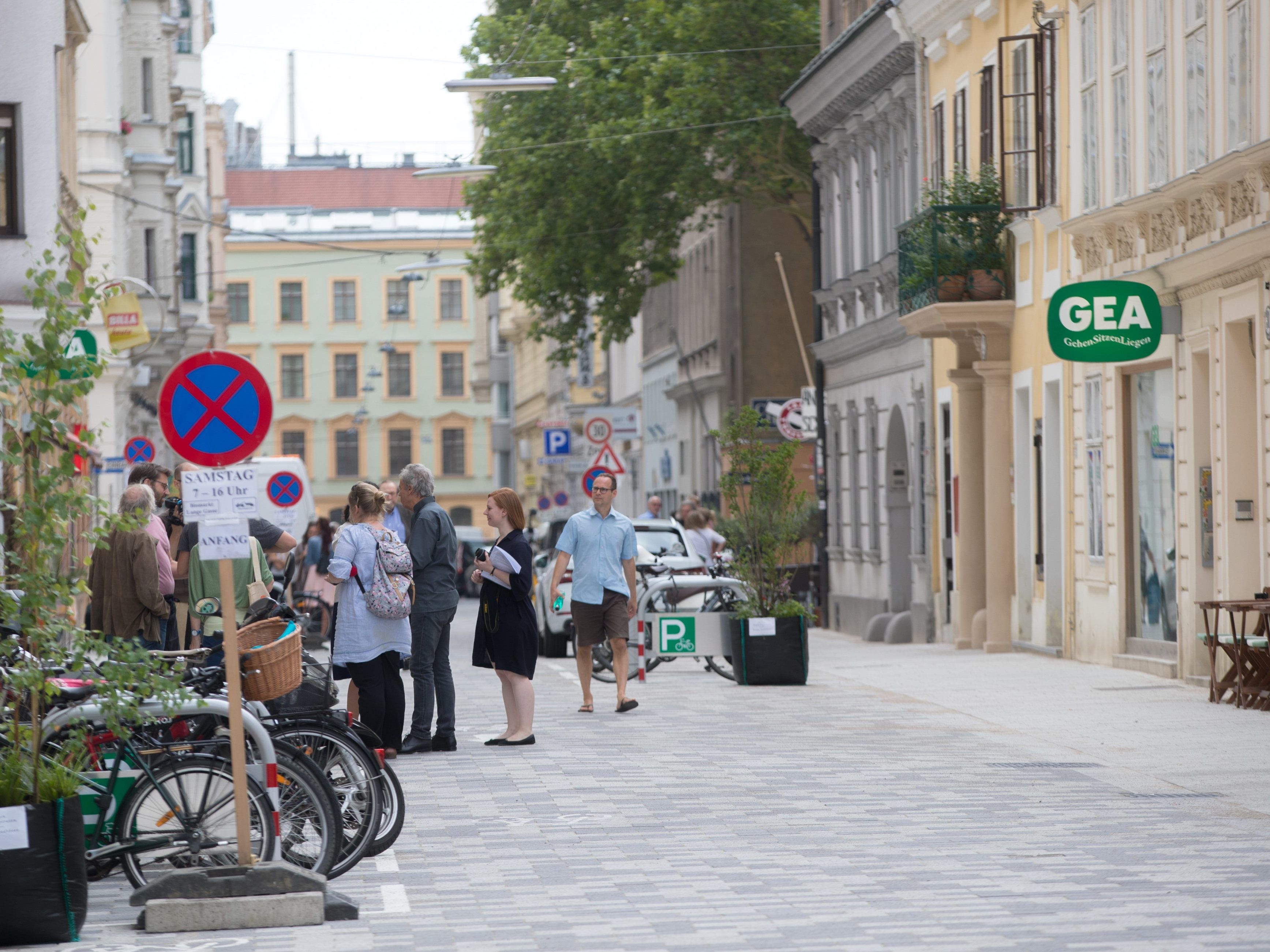 Die Lange Gasse wurde neu gestaltet. Die Lange Gasse wurde neu gestaltet.