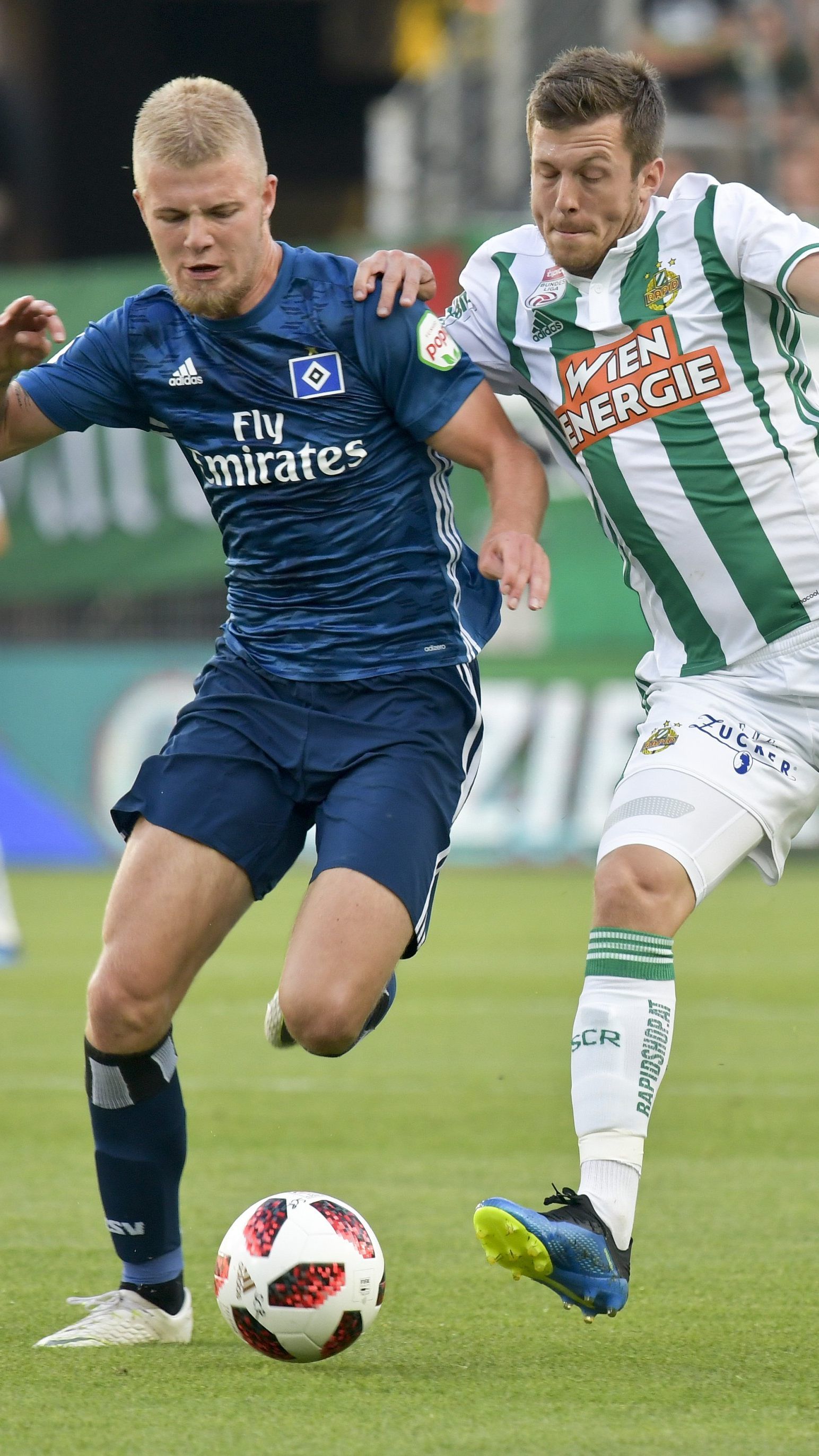 Rapid Wien musste sich dem HSV im Testspiel geschlagen geben.