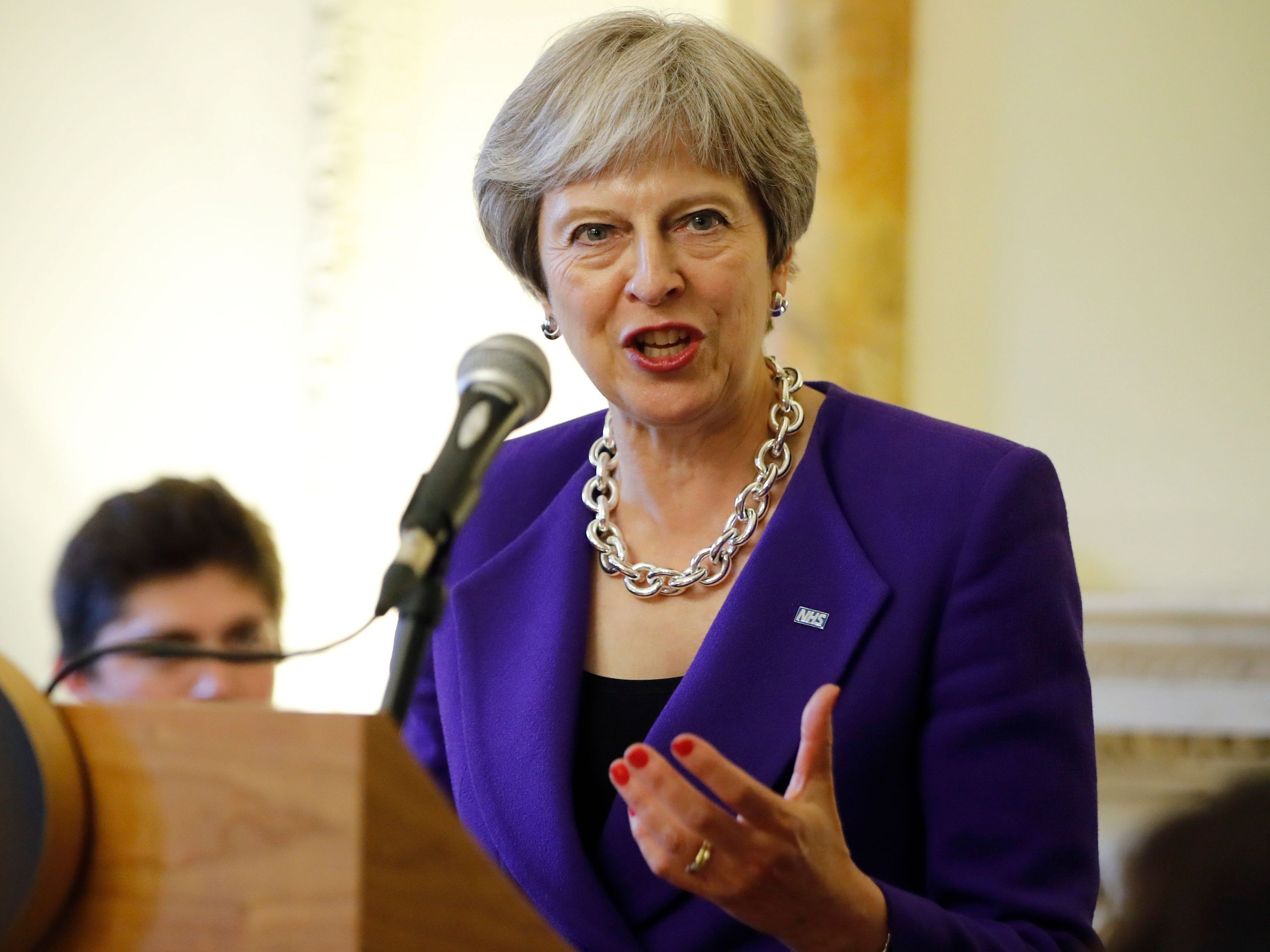 Die britische Premierministerin strebt nach dem Brexit eine "Freihandelszone" mit der EU an.