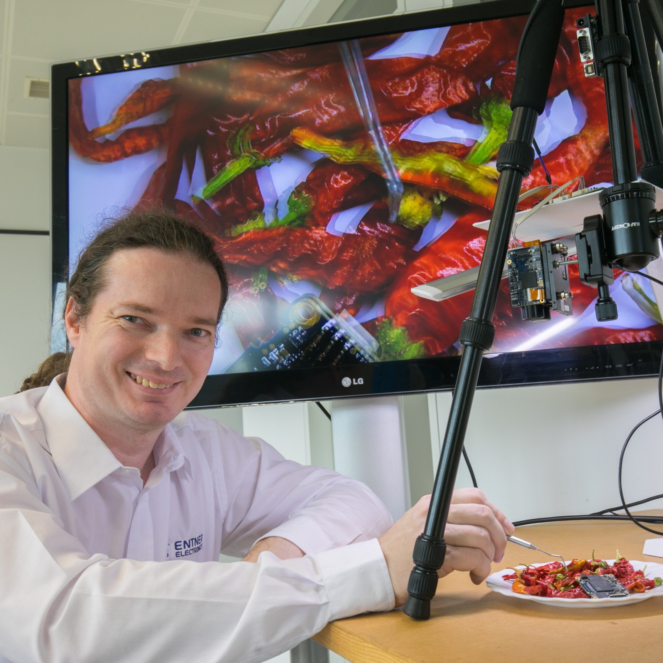 Der 3D-Versuchsaufbau bei Entner Electronics