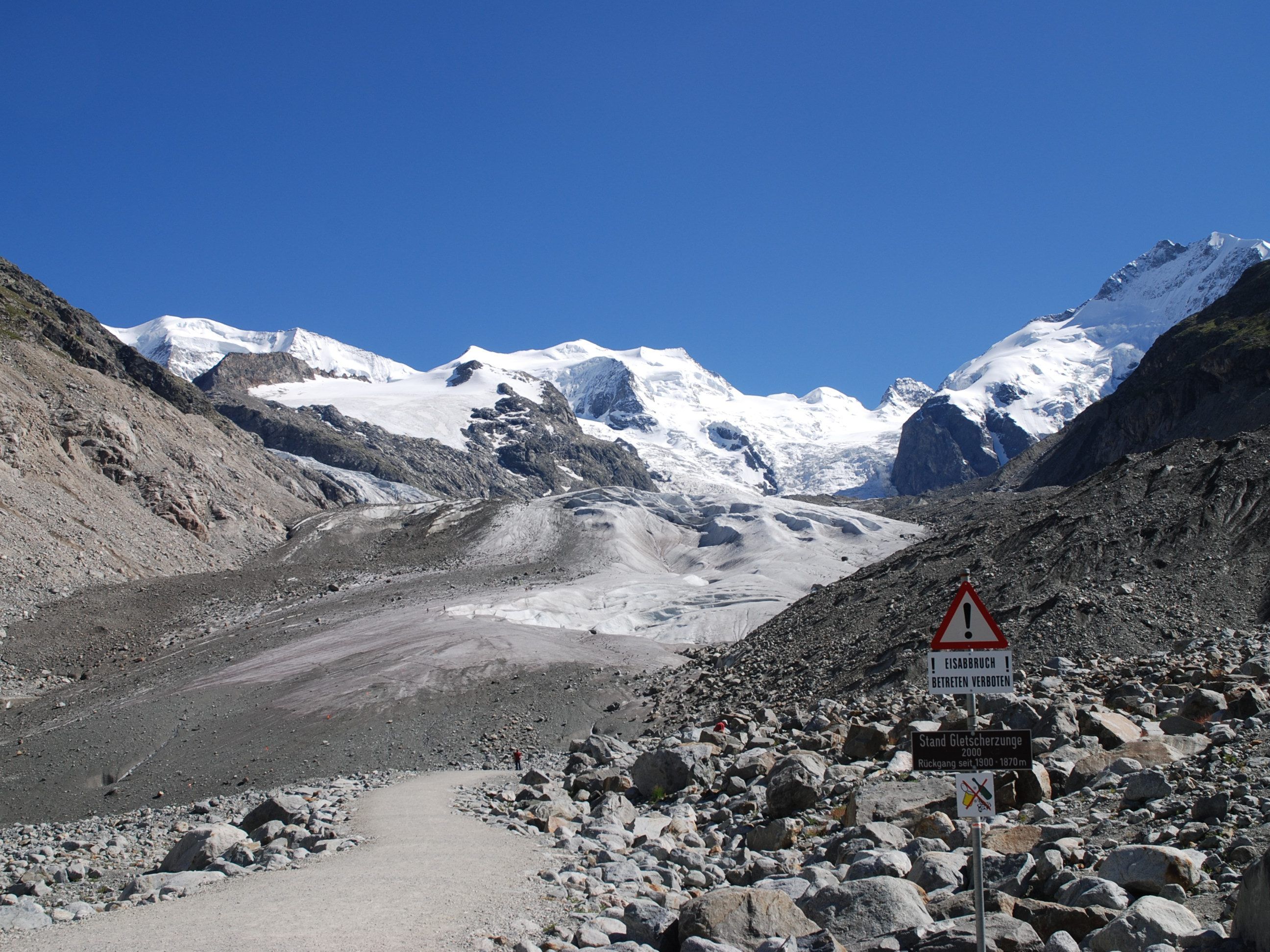 Das Unglück geschah am Montscherat-Geltscher in Graubünden.