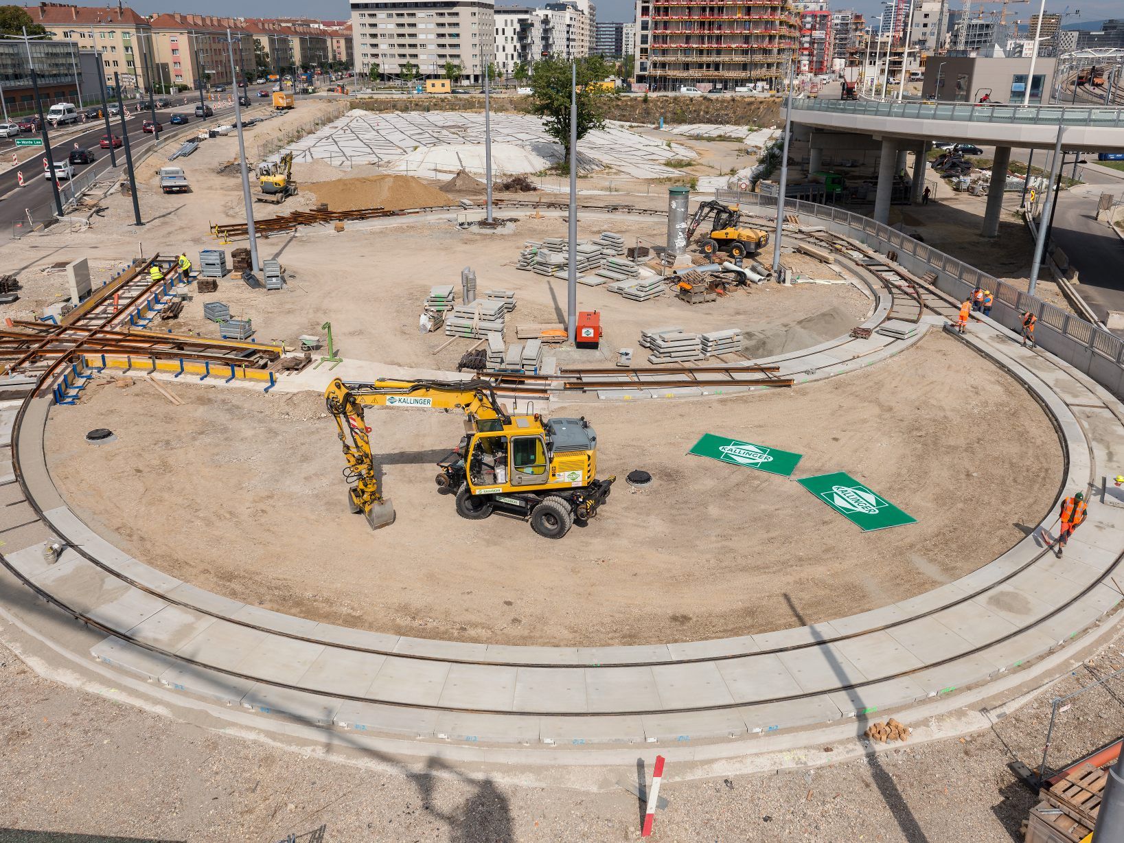 Die Vorarbeiten für die Linie D im Sonnwendviertel haben bereits begonnen. Die Vorarbeiten für die Linie D im Sonnwendviertel haben bereits begonnen.