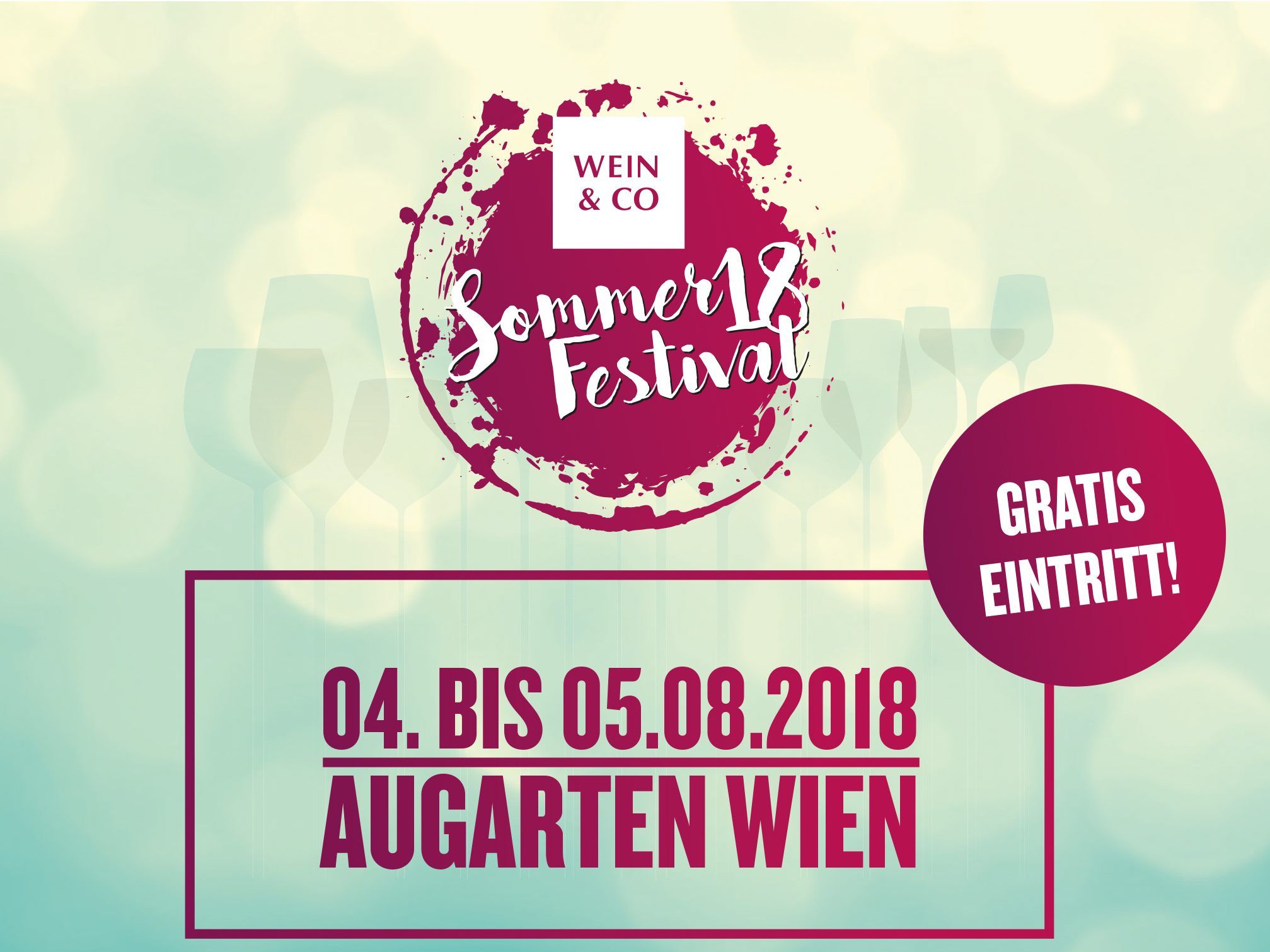 Beim Sommerfest im Augarten Wien, bietet WEIN & CO Unterhaltung, Genuss und Spaß.