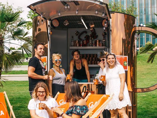 Am Wiener Copa Beach wurde die neue Stoli Mule-Bar eröffnet.